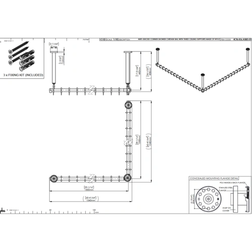 pba 01 Duschstange AS 1500X1500X440mm aus Nylon pba 01 Duschstange AS 1500X1500X440mm aus Nylon