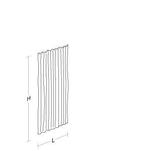 pba Rideau de douche 1500 x 2000 mm en polyester