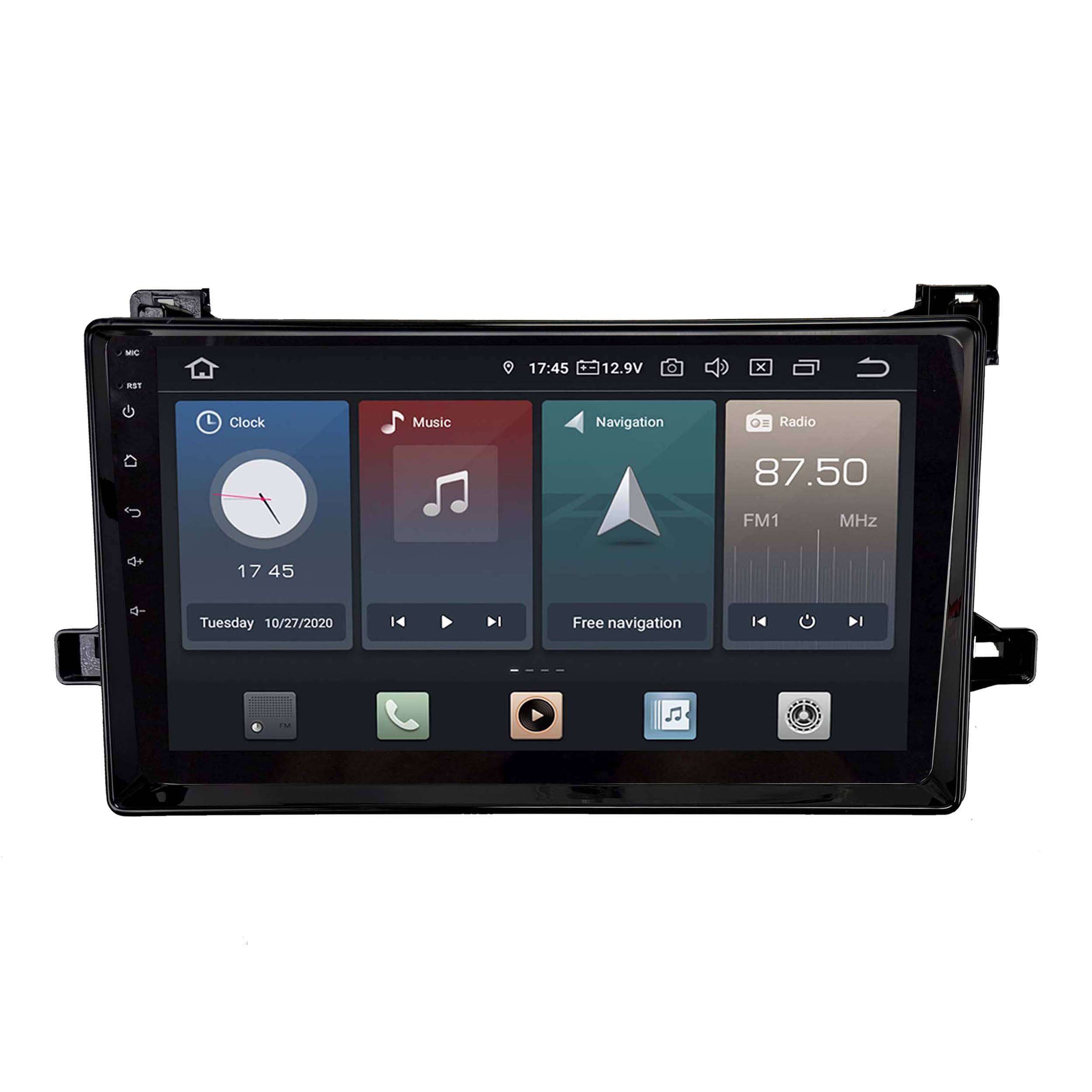 Für Toyota Highlander 14-19 10" Touchscreen Android Autoradio GPS Navi CarPlay