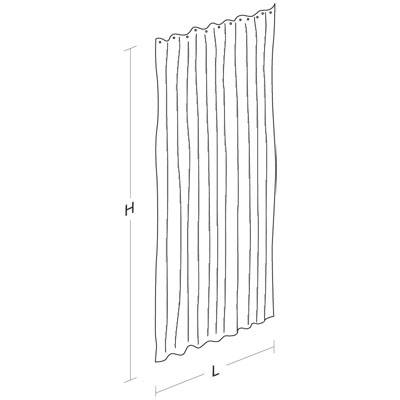 pba Duschvorhang, Trevira 1200x2000mm