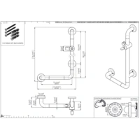 pba A1 Haltegriff mit BH R 320x720mm, L-Form, aus Nylon pba A1 Haltegriff mit BH R 320x720mm, L-Form, aus Nylon