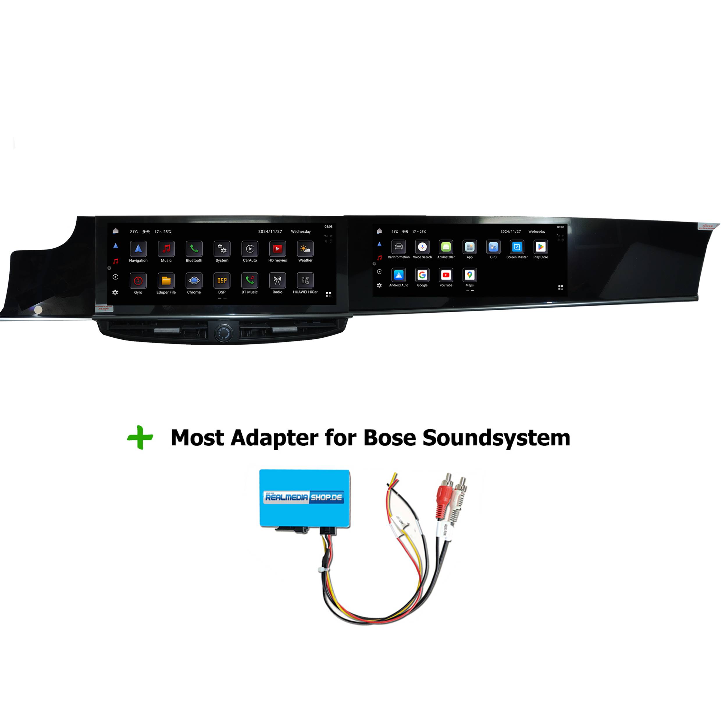 Für Porsche Macan BOSE PCM 3.1 12+12" Touchscreen Android Navi GPS CarPlay