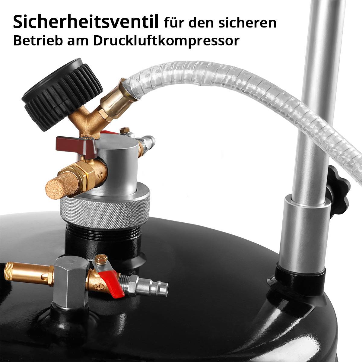 STAHLWERK Ölabsauggerät 70L Druckluft-Ölabsauger Altöl-Auffangwagen