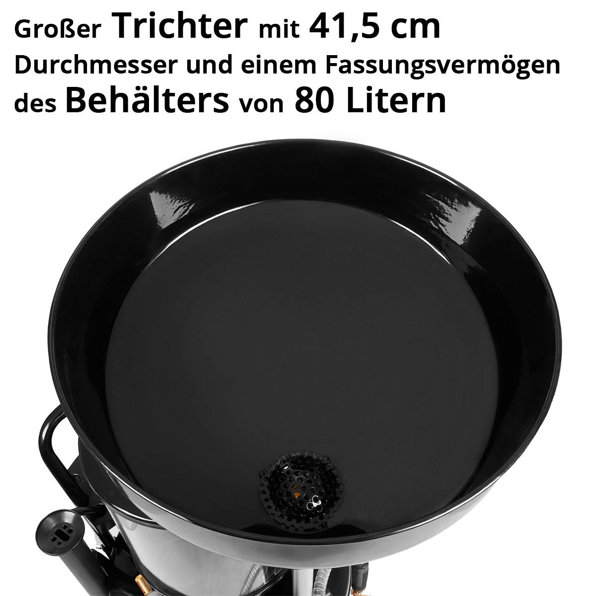 STAHLWERK Ölabsauggerät 80L Ölabsauger mit Druckluft Ölauffanggerät