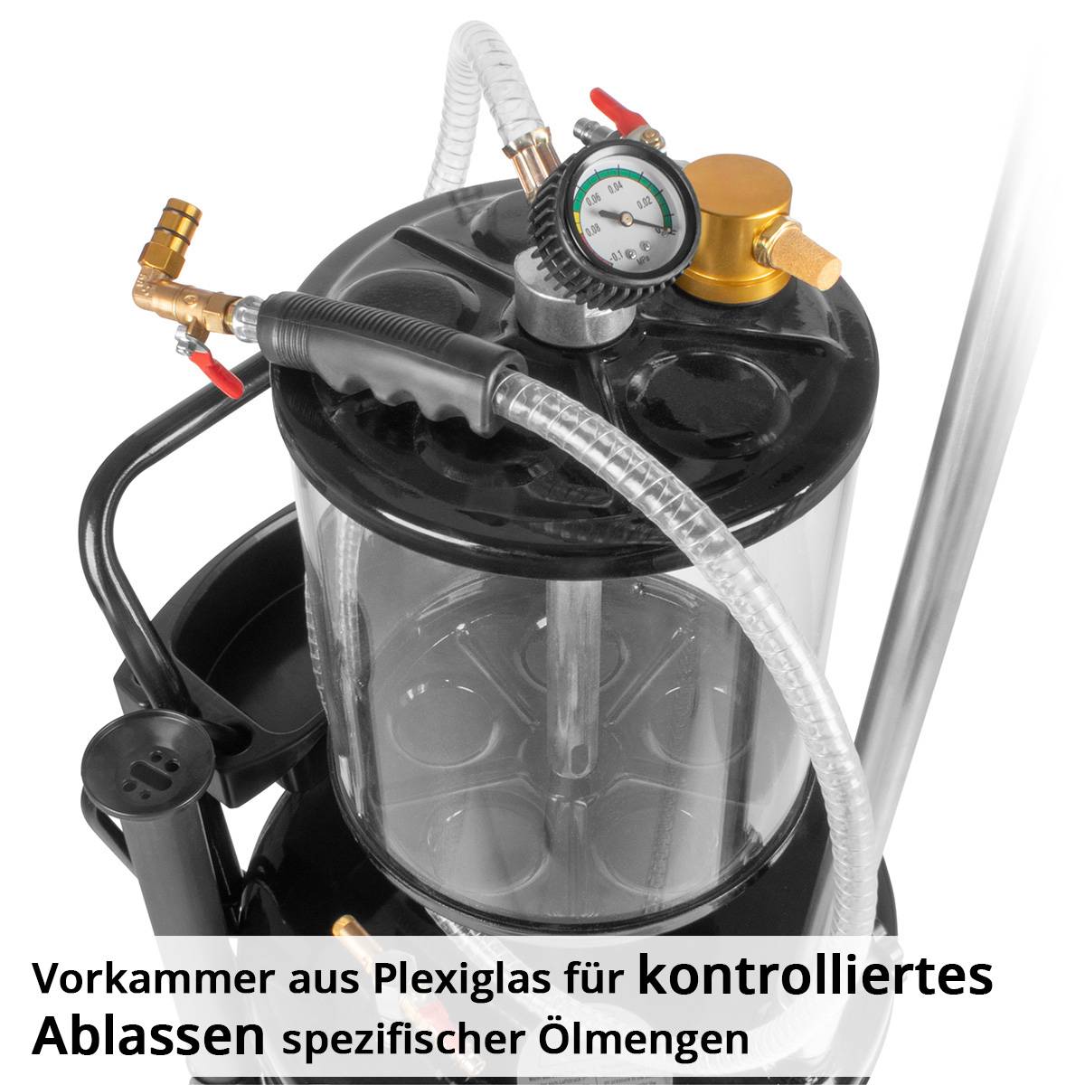 STAHLWERK Ölabsauggerät 80L Ölabsauger mit Druckluft Ölauffanggerät