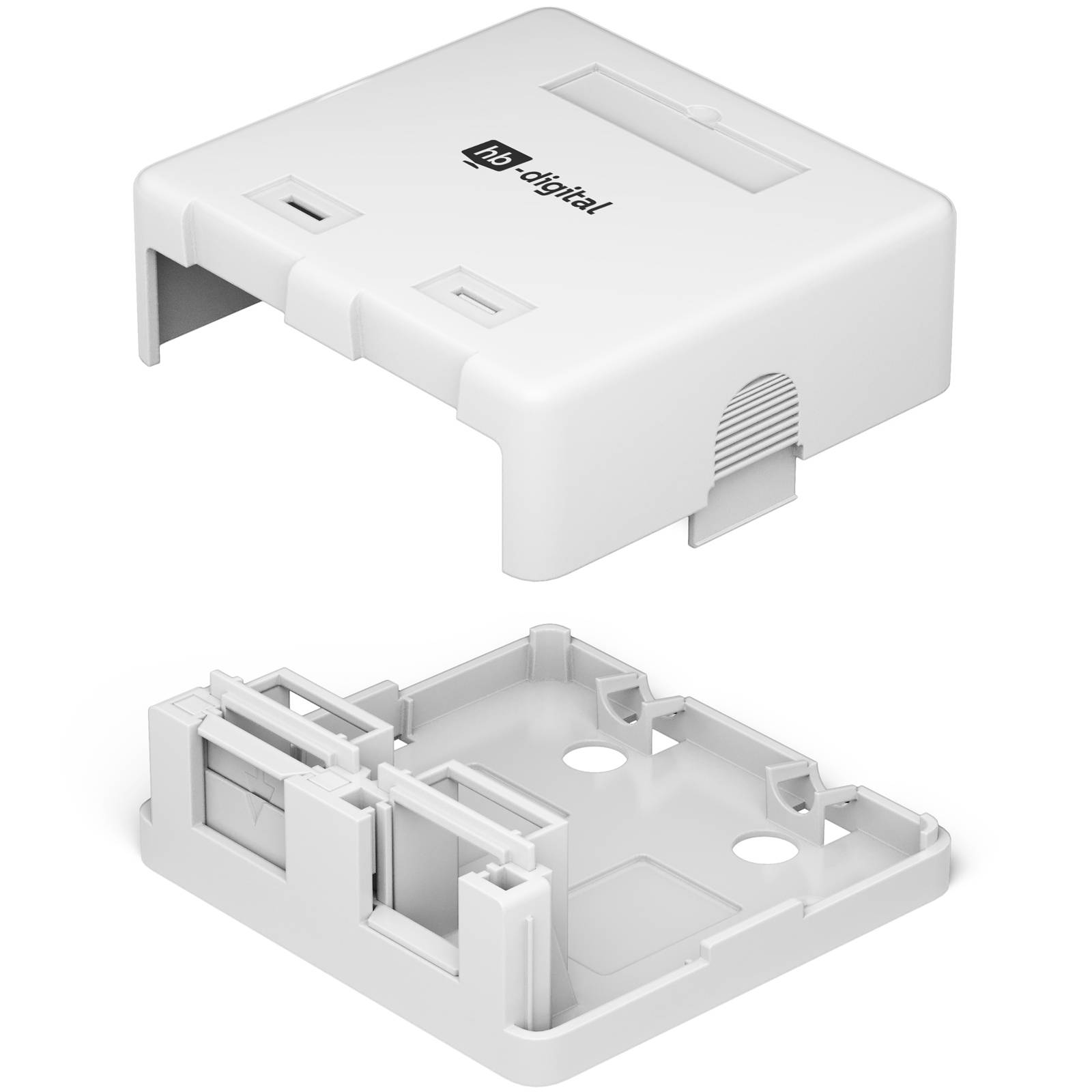 hb-digital Keystone Gehäuse Aufputz 2 Port Aufputzdose Modulaufnahme