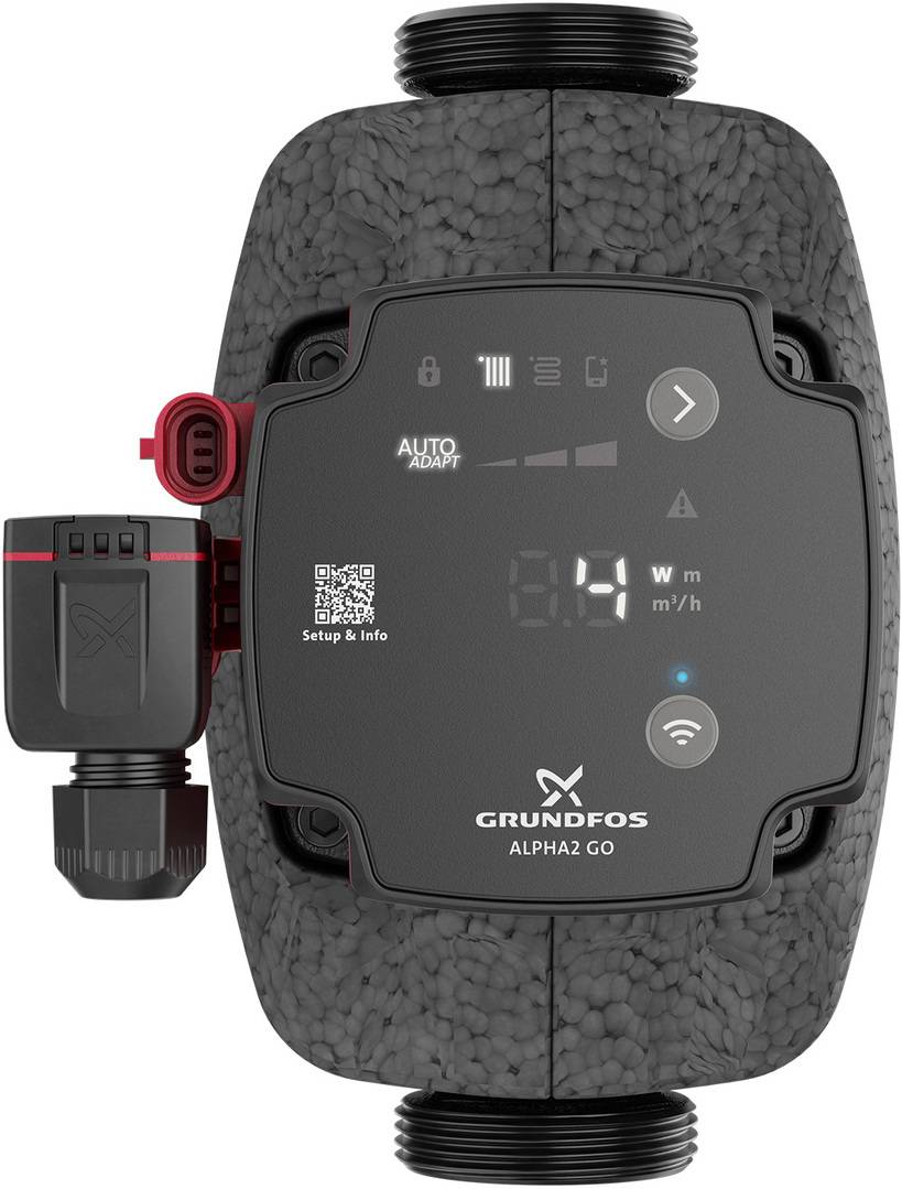 GRUNDFOS ALPHA2 GO 25-40 180 Umwälzpumpe 220-240V, hocheffizient.