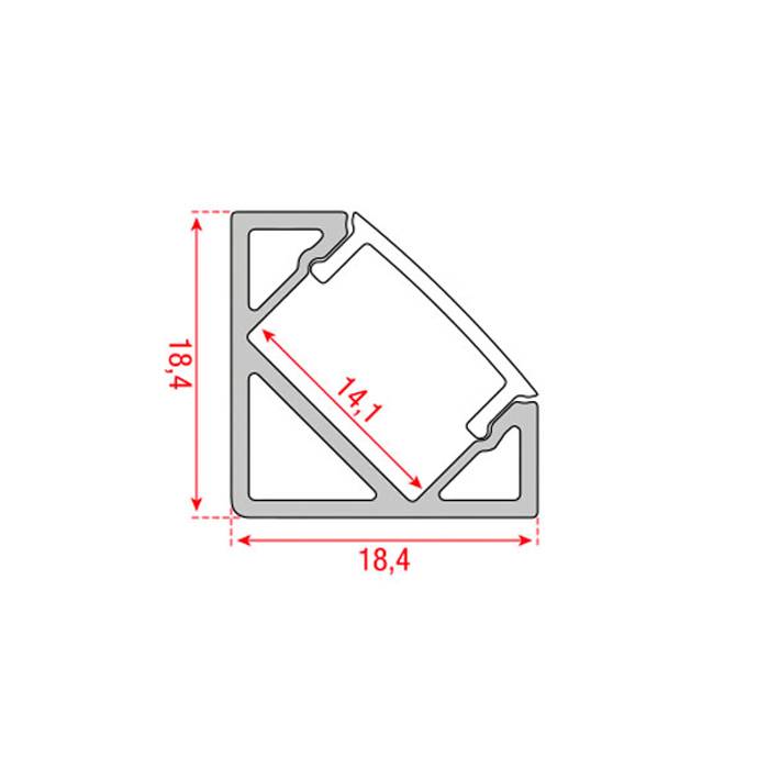 Artecta Profile Pro 20 Corner Länge: 2m