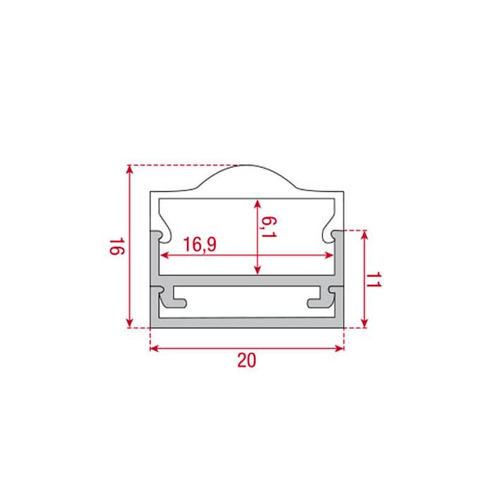 Artecta Profile Pro 12 Surface Länge: 2m