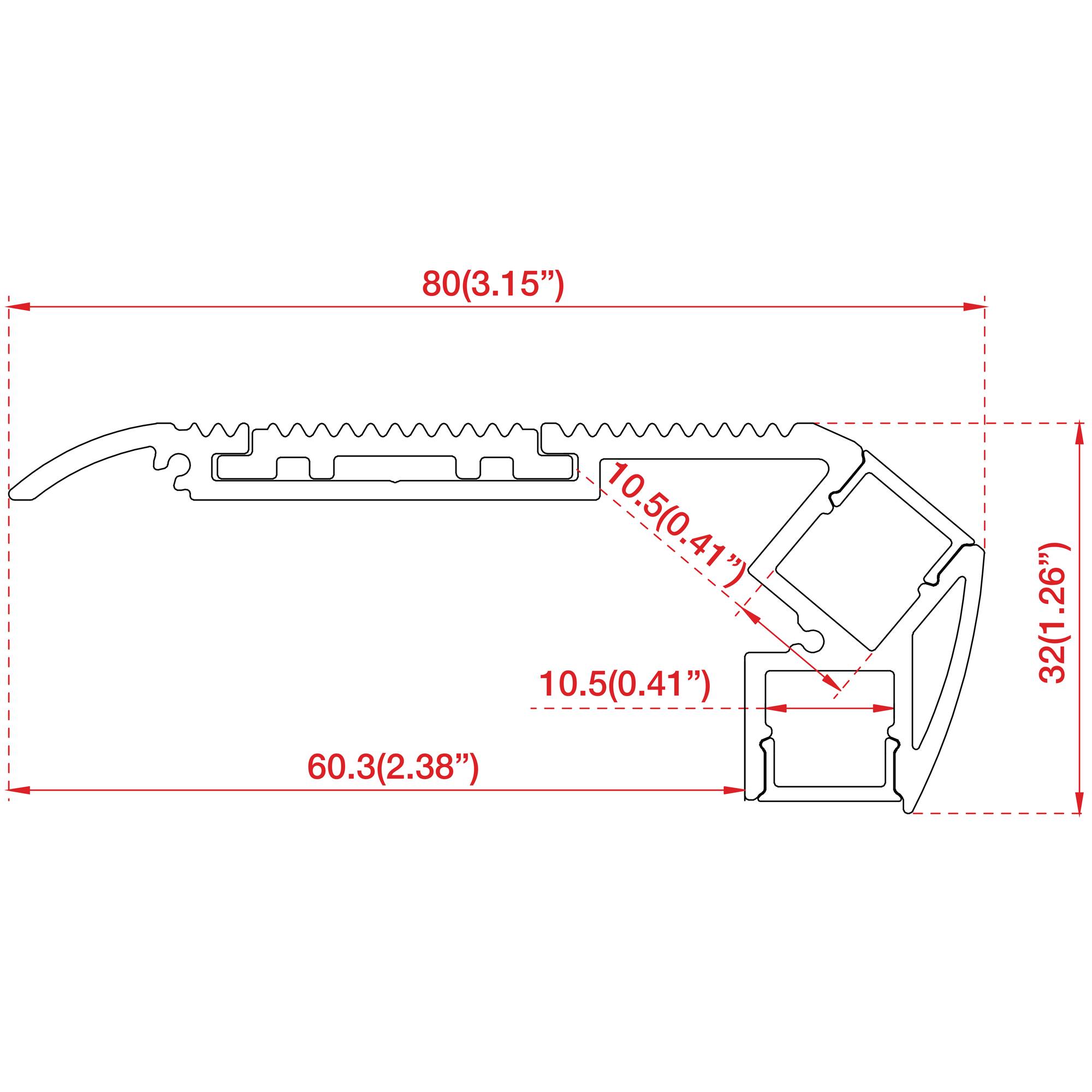 Artecta Profile Pro Stair Black Länge: 2m