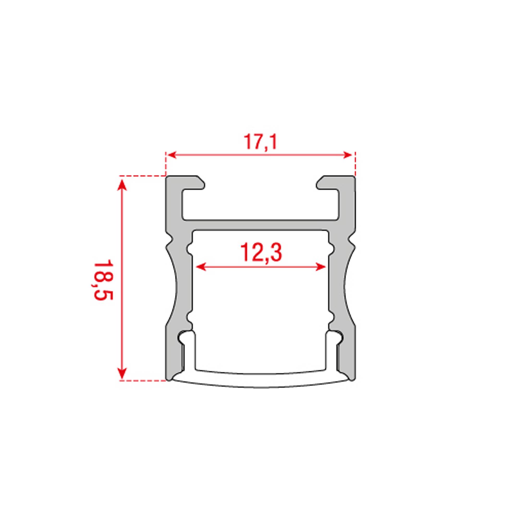 Artecta Profile Pro 29 Länge: 2m - silber