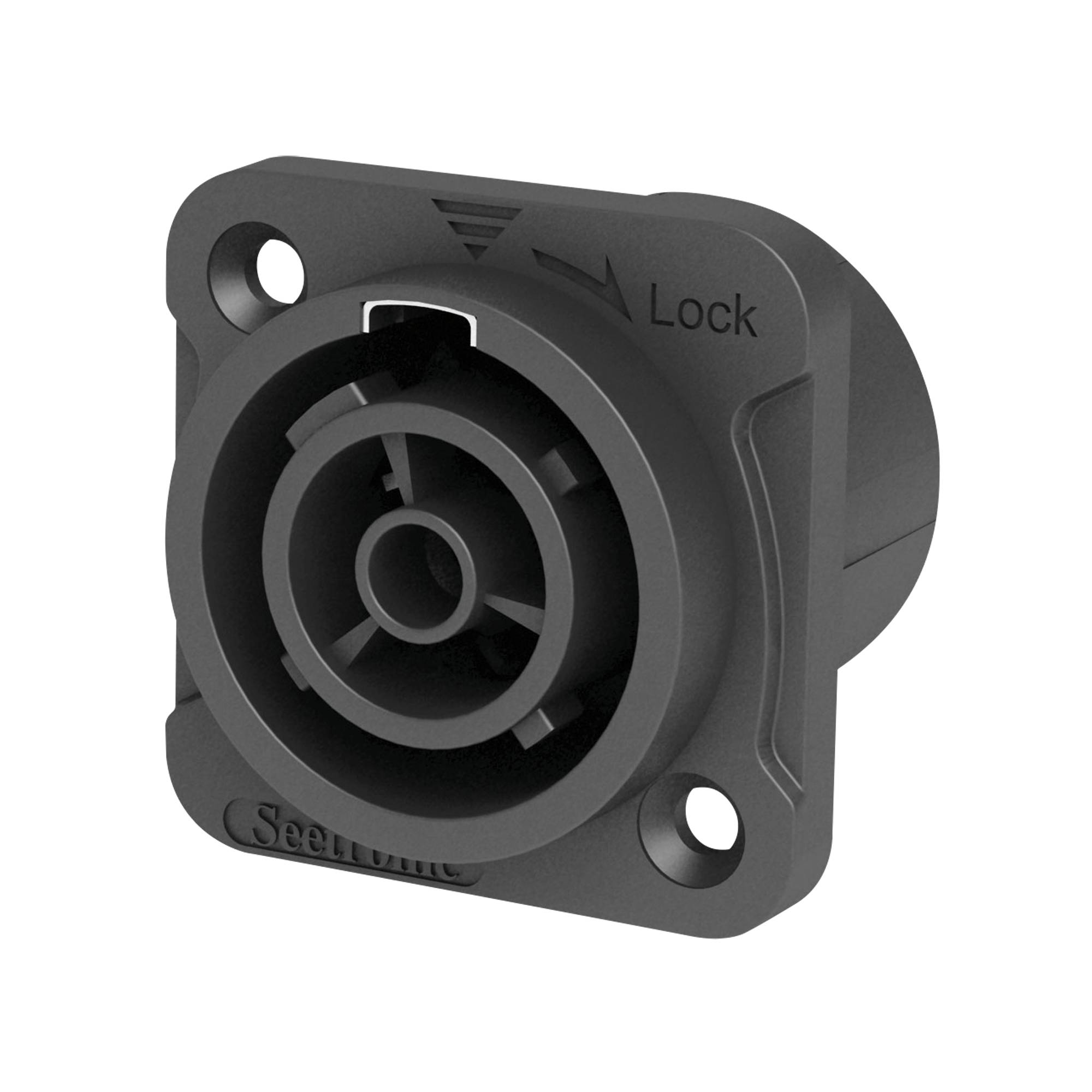 Seetronic Power Pro True Outlet Chassis Connector - Female Verriegelbarer Netzanschluss mit 16A