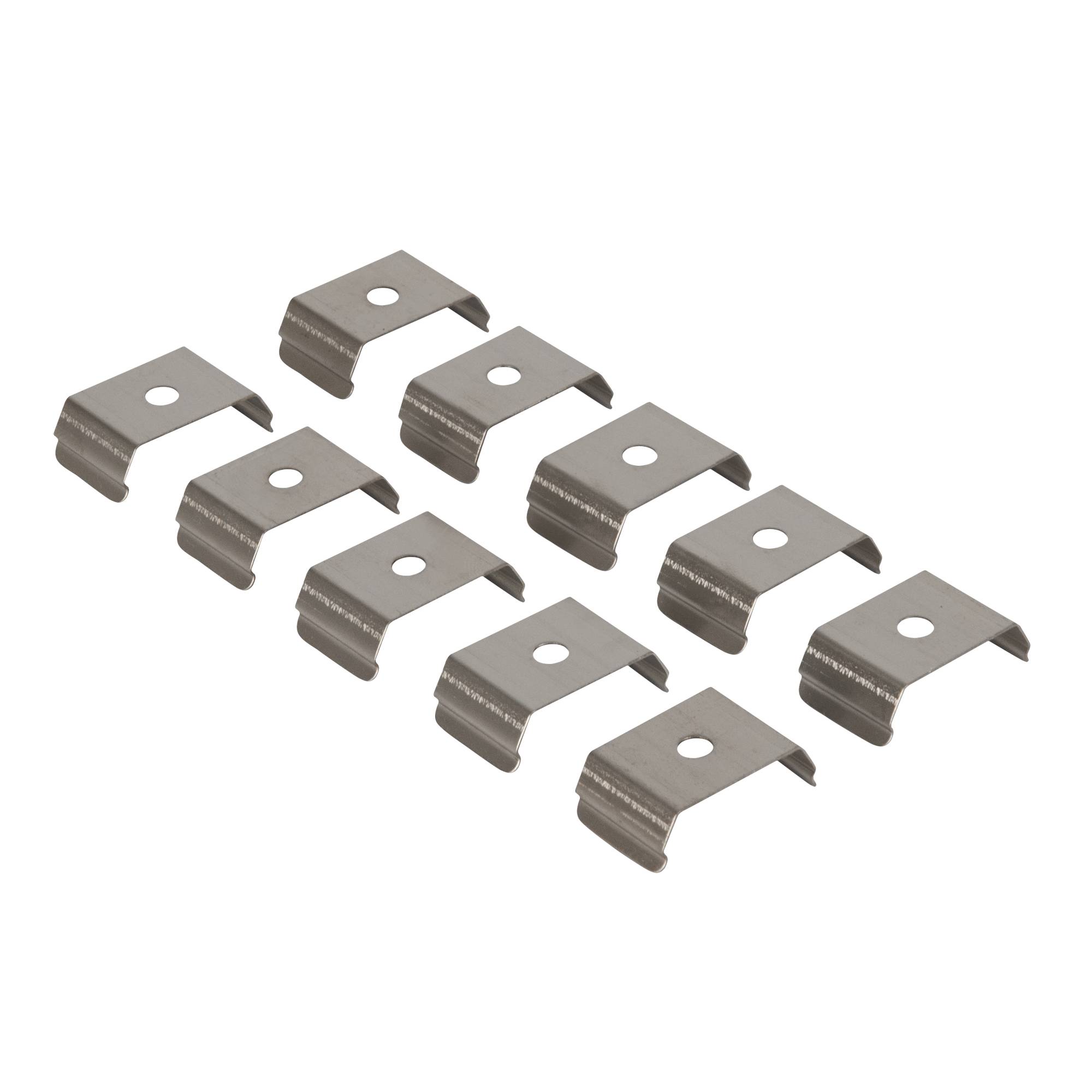 Artecta Mounting Clips for Profile 25 Set mit 10 Stück - hellgrau