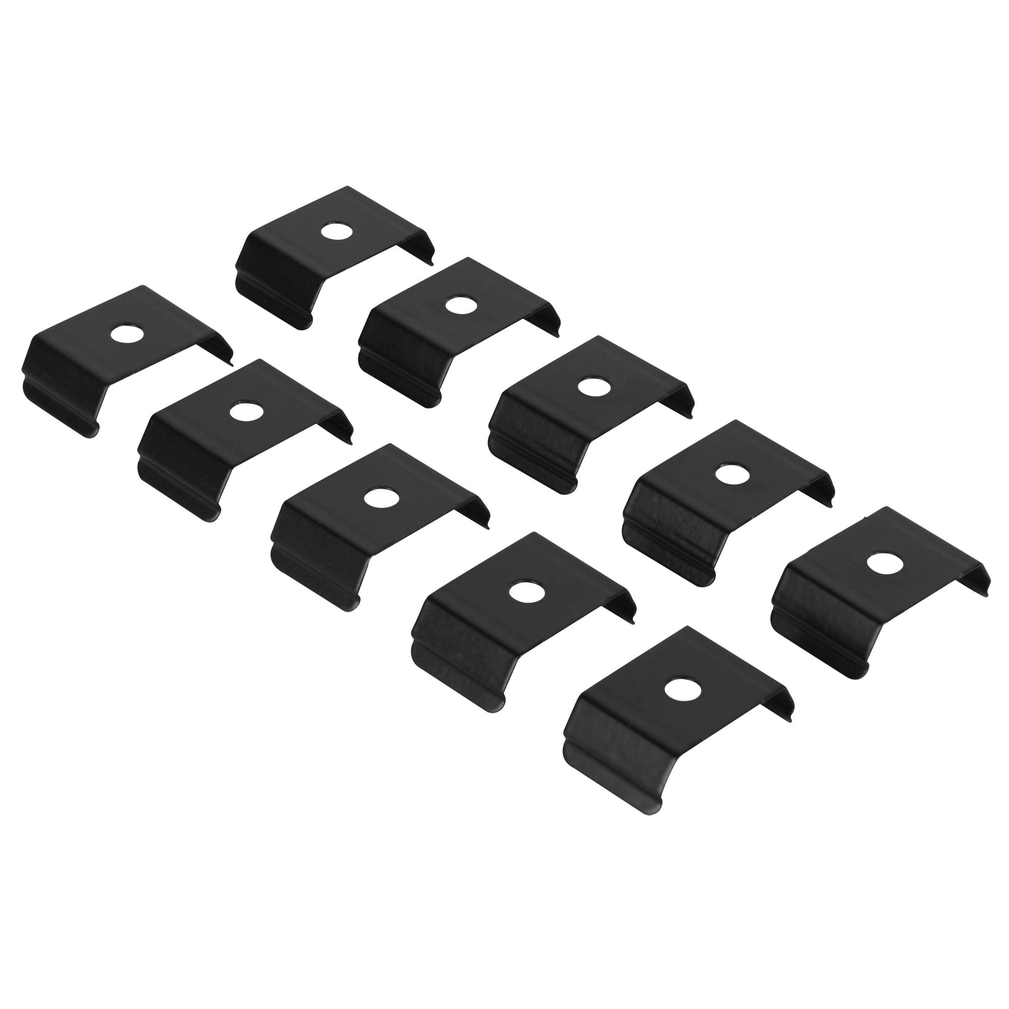 Artecta Mounting Clips for Profile 25 Set mit 10 Stück - schwarz