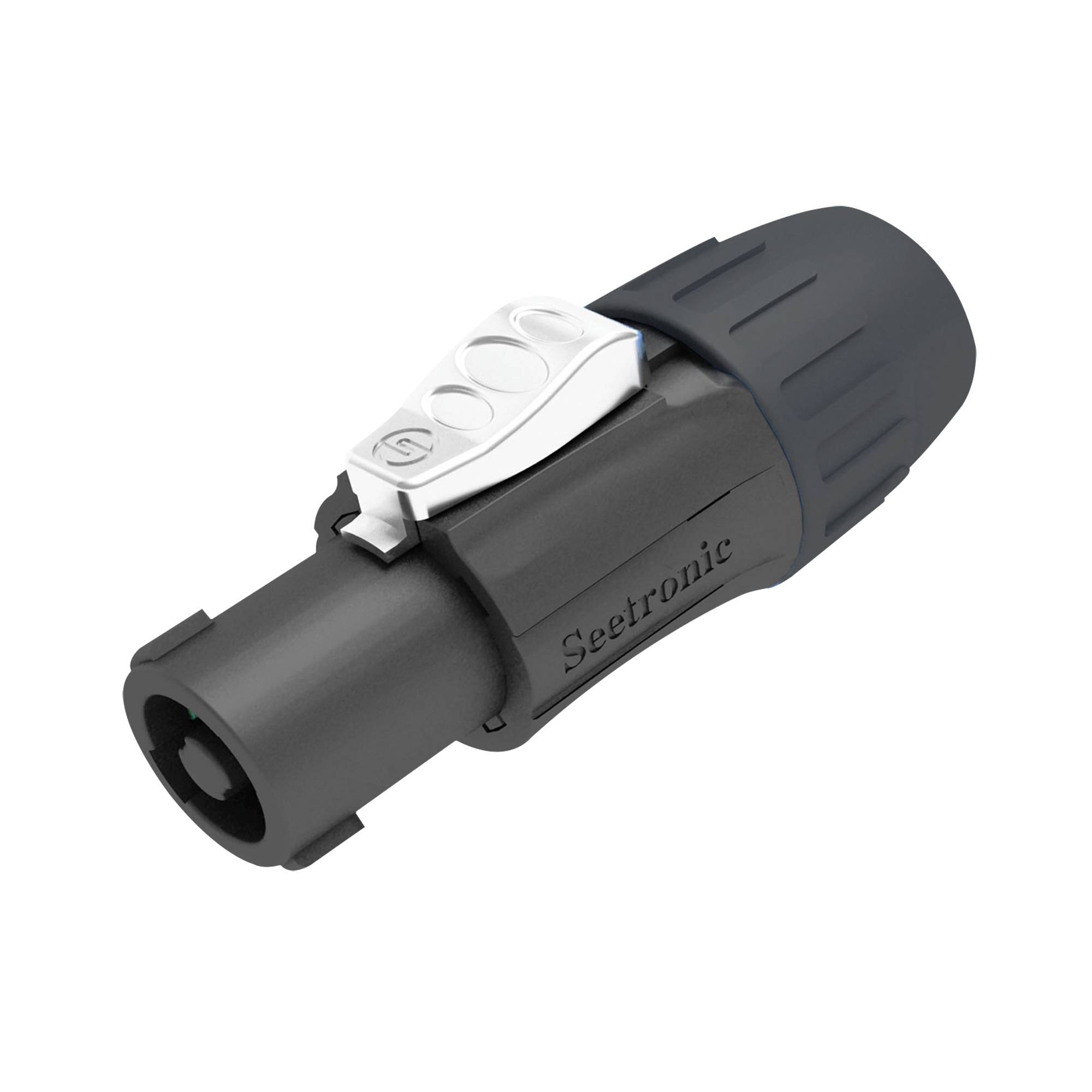 Seetronic Speaker 4P Connector - male Schwarzes Gehäuse - schwarze Endkappe