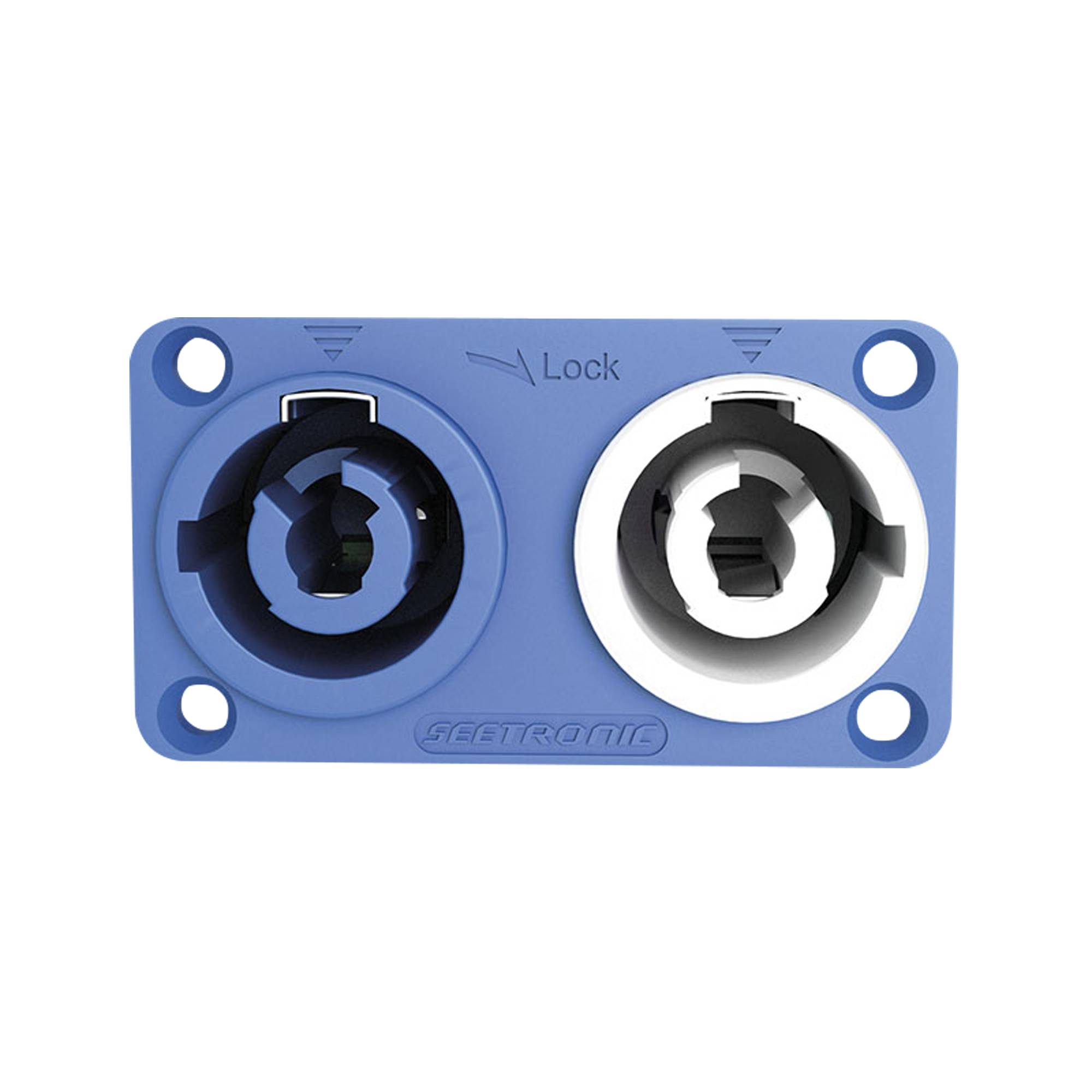 Seetronic Power Pro Inlet/Outlet Combination Chassis Verriegelbarer Netzanschluss mit 20A