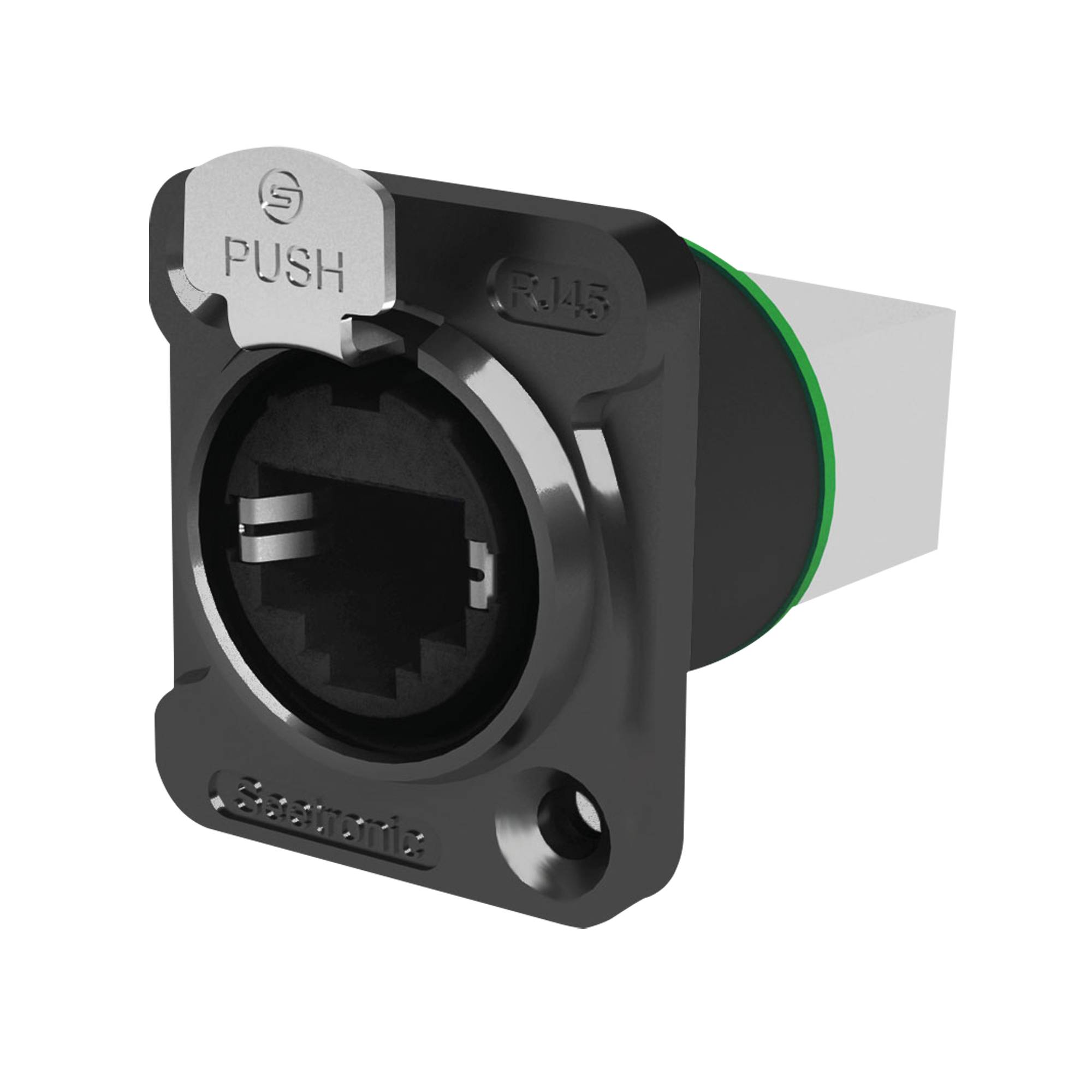 Seetronic RJ45 Chassis Durchführungssteckdose mit Verriegelung