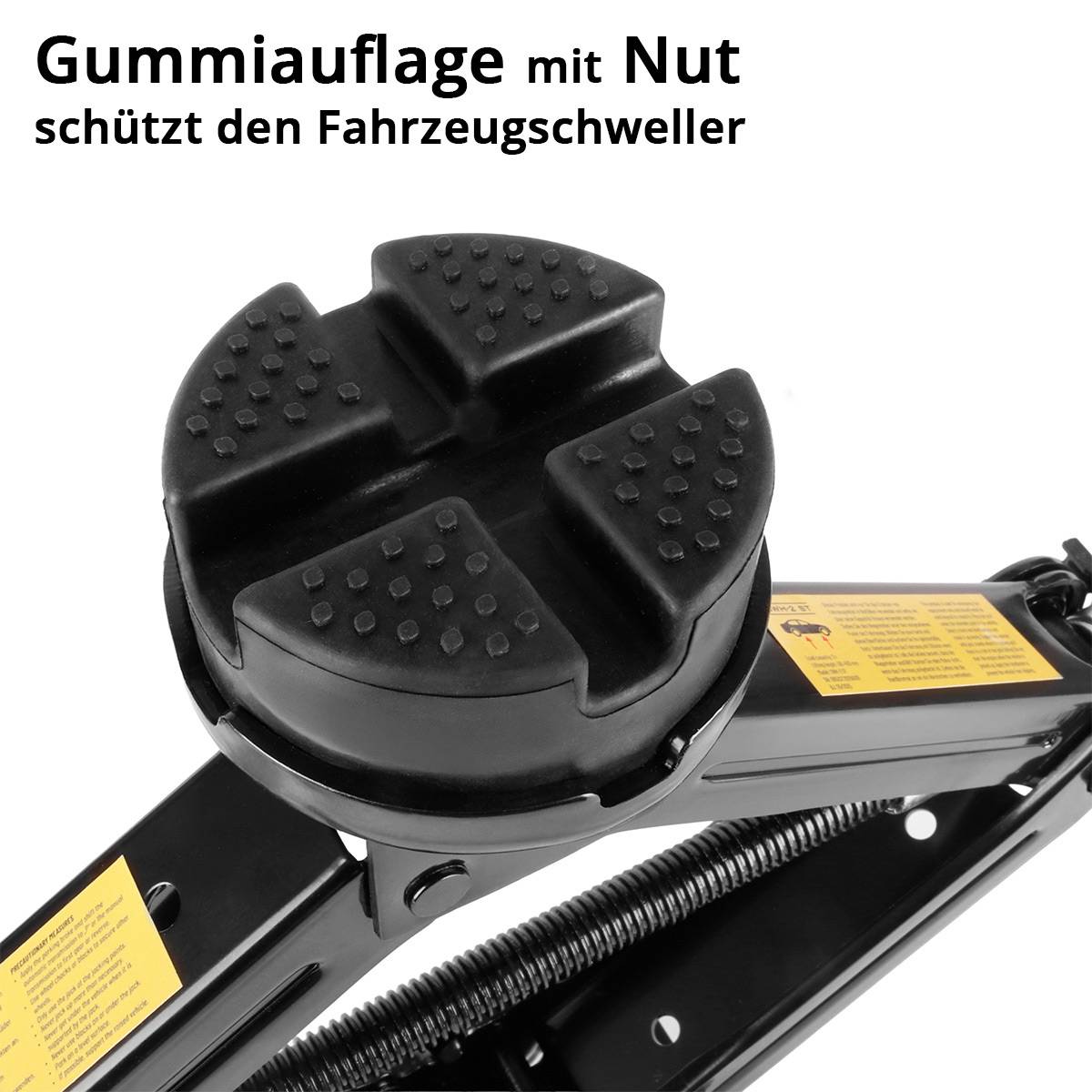 STAHLWERK Scherenwagenheber 2.000 kg Hubkraft Kfz-Set mit Ratsche