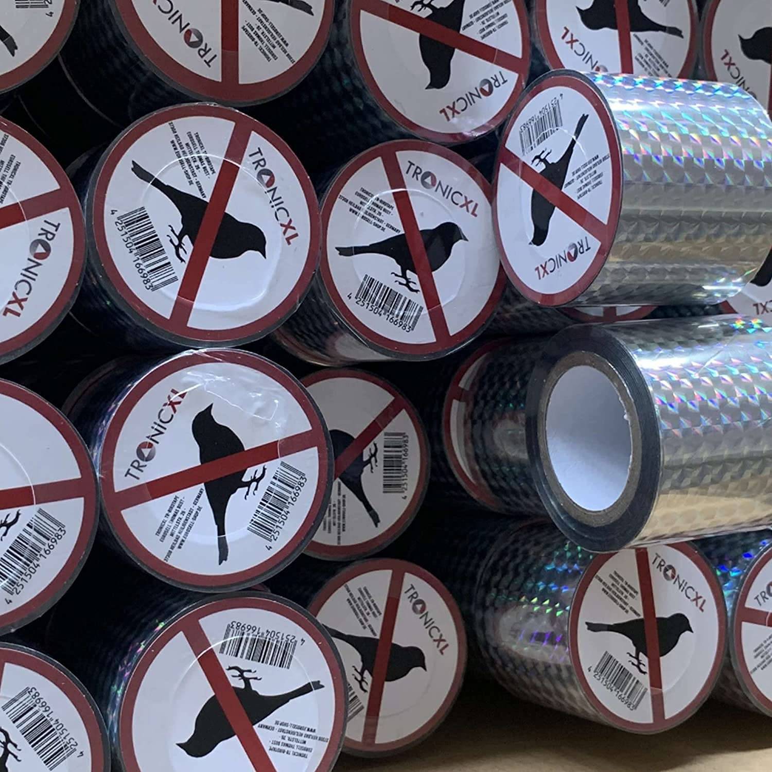 2 Rollen Reflektierendes Vogelabwehr Band Vogel Abwehr Reflektor Garten Balkon Baum