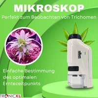 Grow Taschenmikroskop + Akkus 60x - 120x Lupe Mikroskop für Trichome Ernte Zubehör für Growbox Grower Erntehelfer Prüfung Grow Taschenmikroskop + Akkus 60x - 120x Lupe Mikroskop für Trichome Ernte Zubehör für Growbox Grower Erntehelfer Prüfung