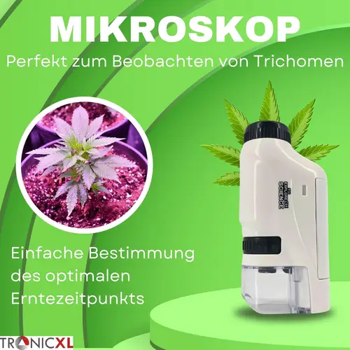 Grow Taschenmikroskop + Akkus 60x - 120x Lupe Mikroskop für Trichome Ernte Zubehör für Growbox Grower Erntehelfer Prüfung Grow Taschenmikroskop + Akkus 60x - 120x Lupe Mikroskop für Trichome Ernte Zubehör für Growbox Grower Erntehelfer Prüfung