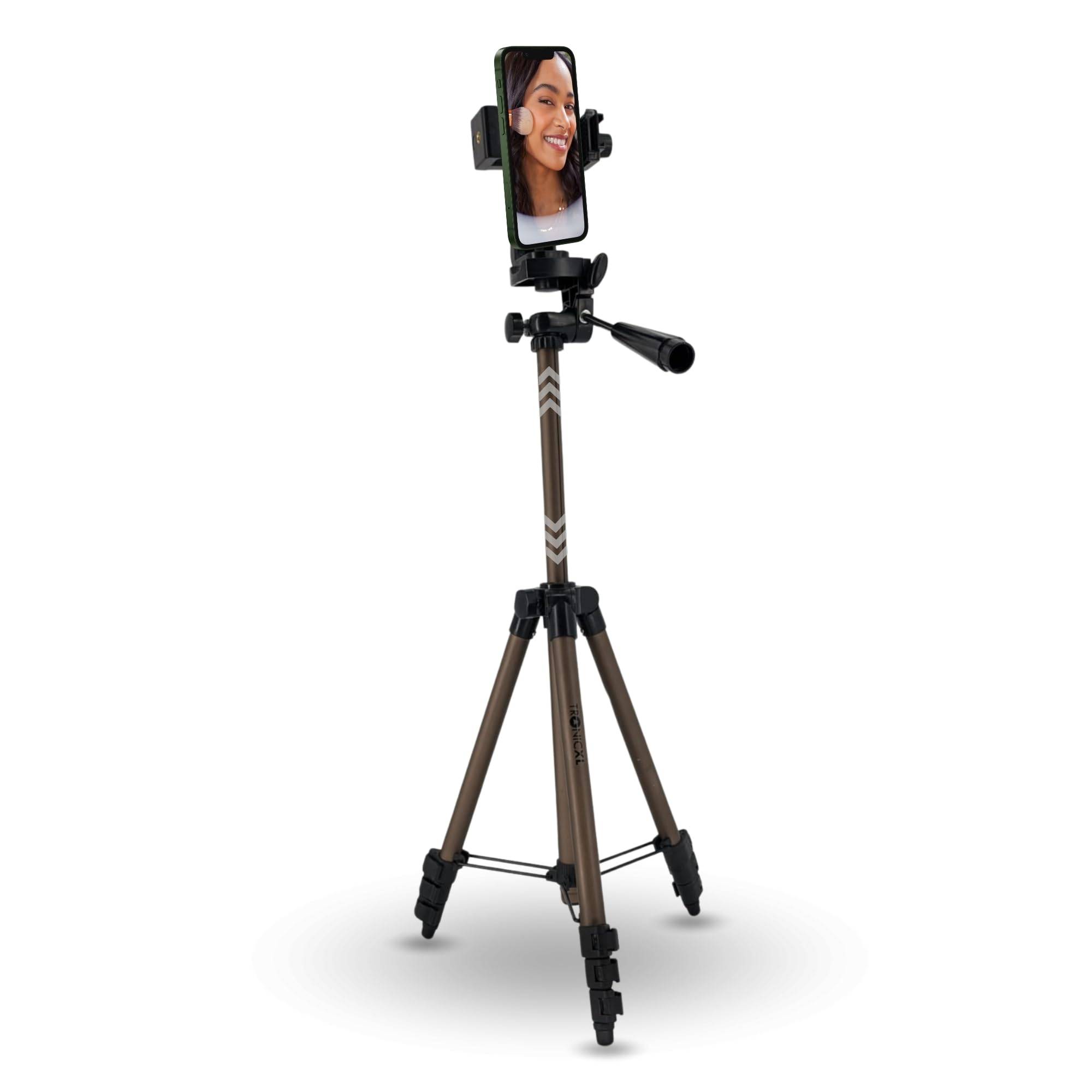 105cm Handy Stativ drehbar Smartphone Halterung Ständer Tripod Handy hoch Foto Video höhenverstellbar