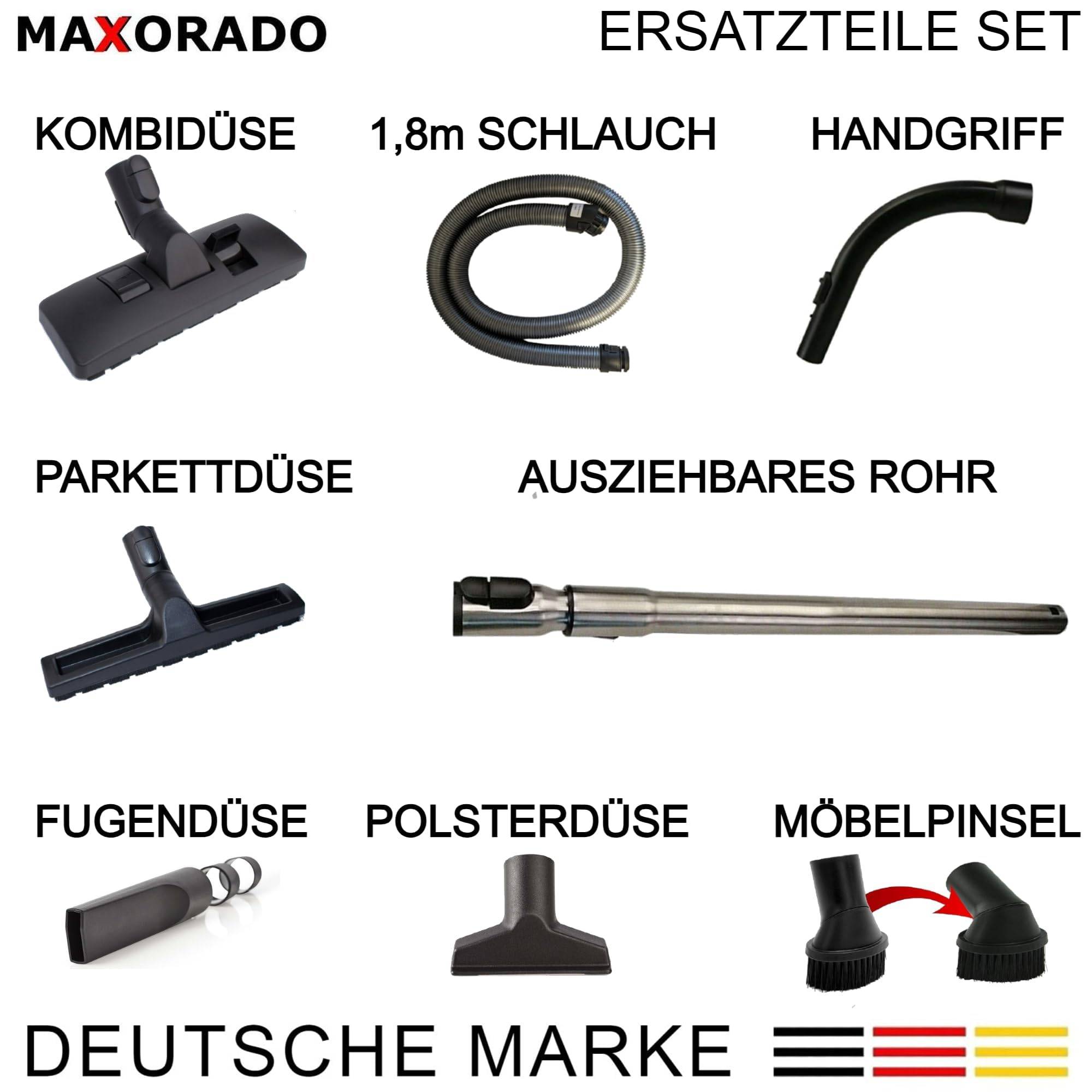Staubsauger Zubehör kompatibel mit Miele S8340 S8320 S8310 S8350 S8360 S8370 S8380 S8630 S8730 S8510 Bodendüse Bürste Set Ersatzteil für Original