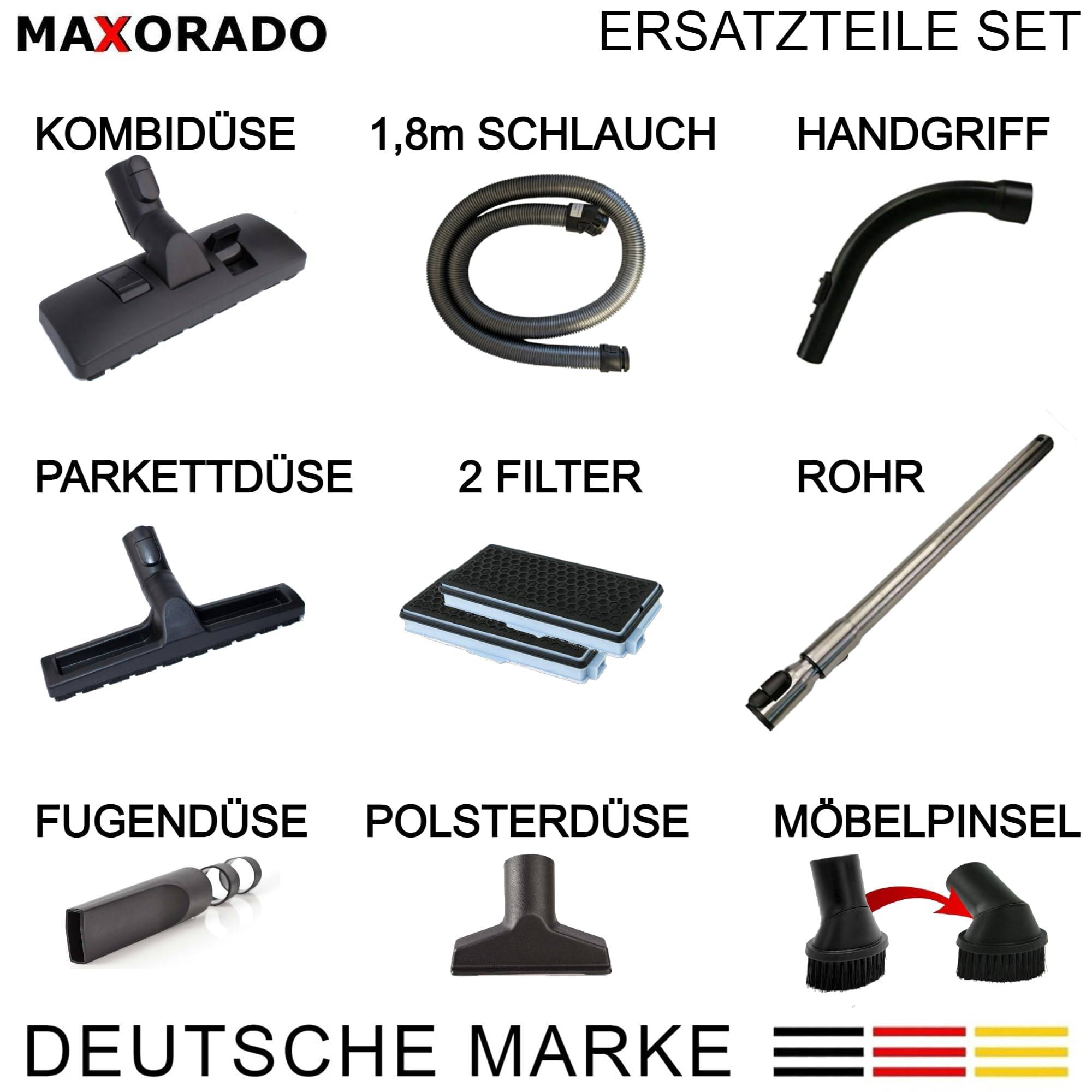 Ersatzteile Set Zubehör für Miele S8340 S8320 S8310 S8350 S8360 S8370 S8380 S8630 S8730 S8510 Bürste Düse