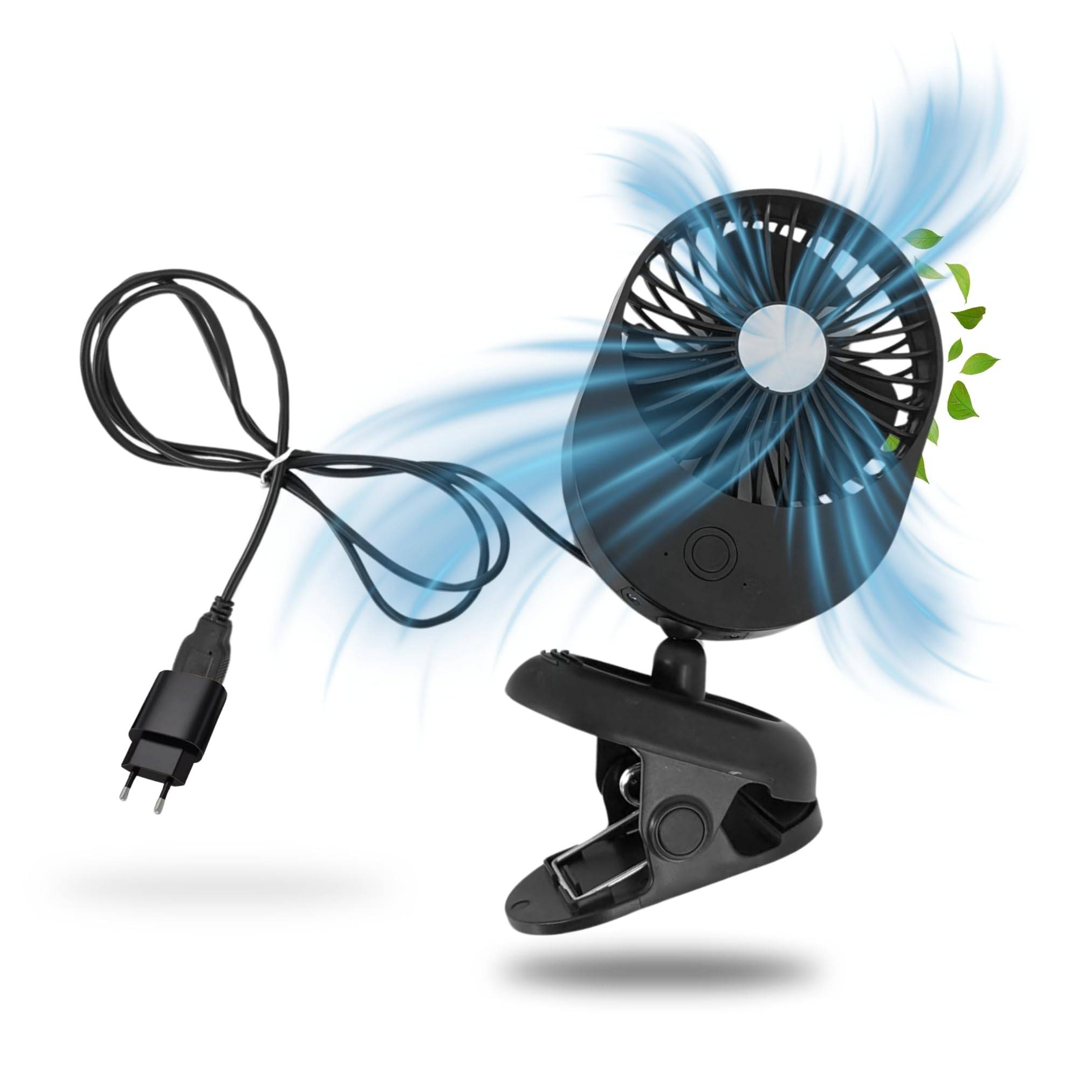 Ventilator Grow mit Clip Kabel 230V Netzkabel Steckdose für Growbox Zubehör