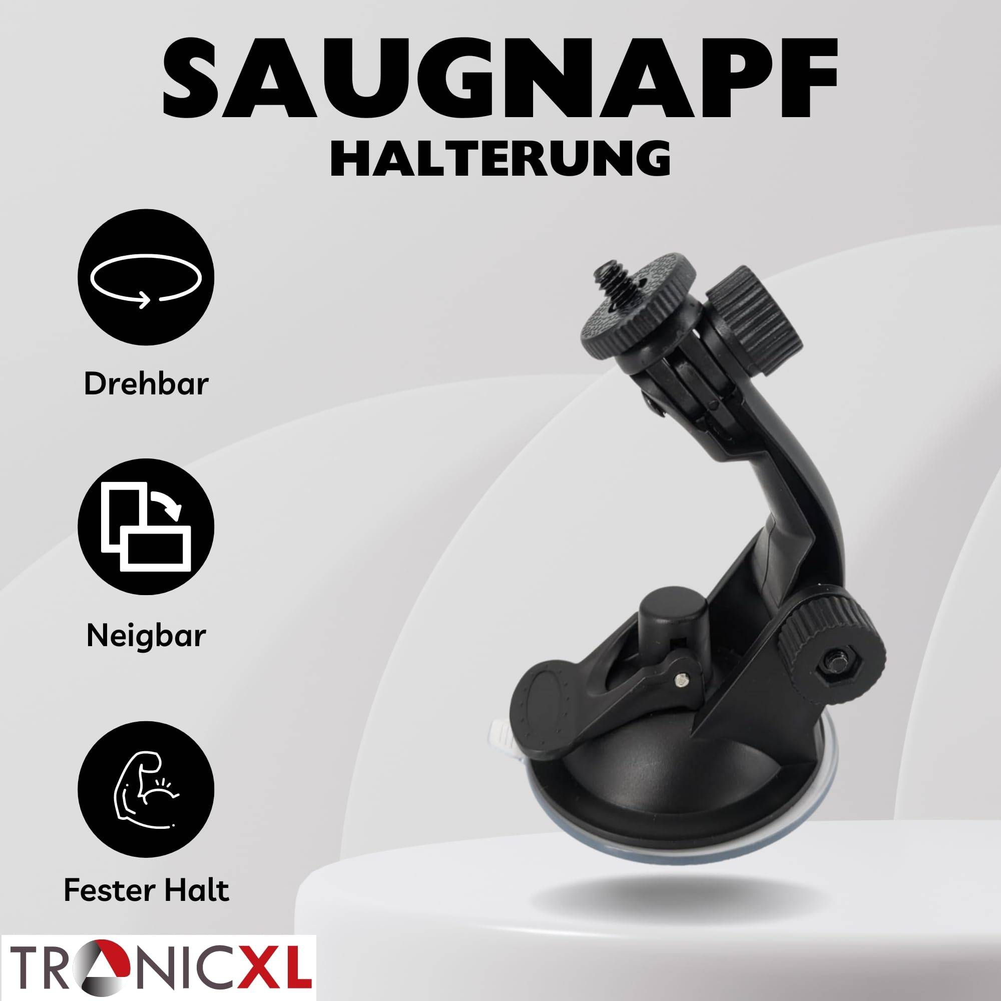 Actioncam Saugnapf Halter Saugnapfhalter Halterung für DJI Osmo GoPro Hero Hero+ Adapter Session Action Cam Kamera