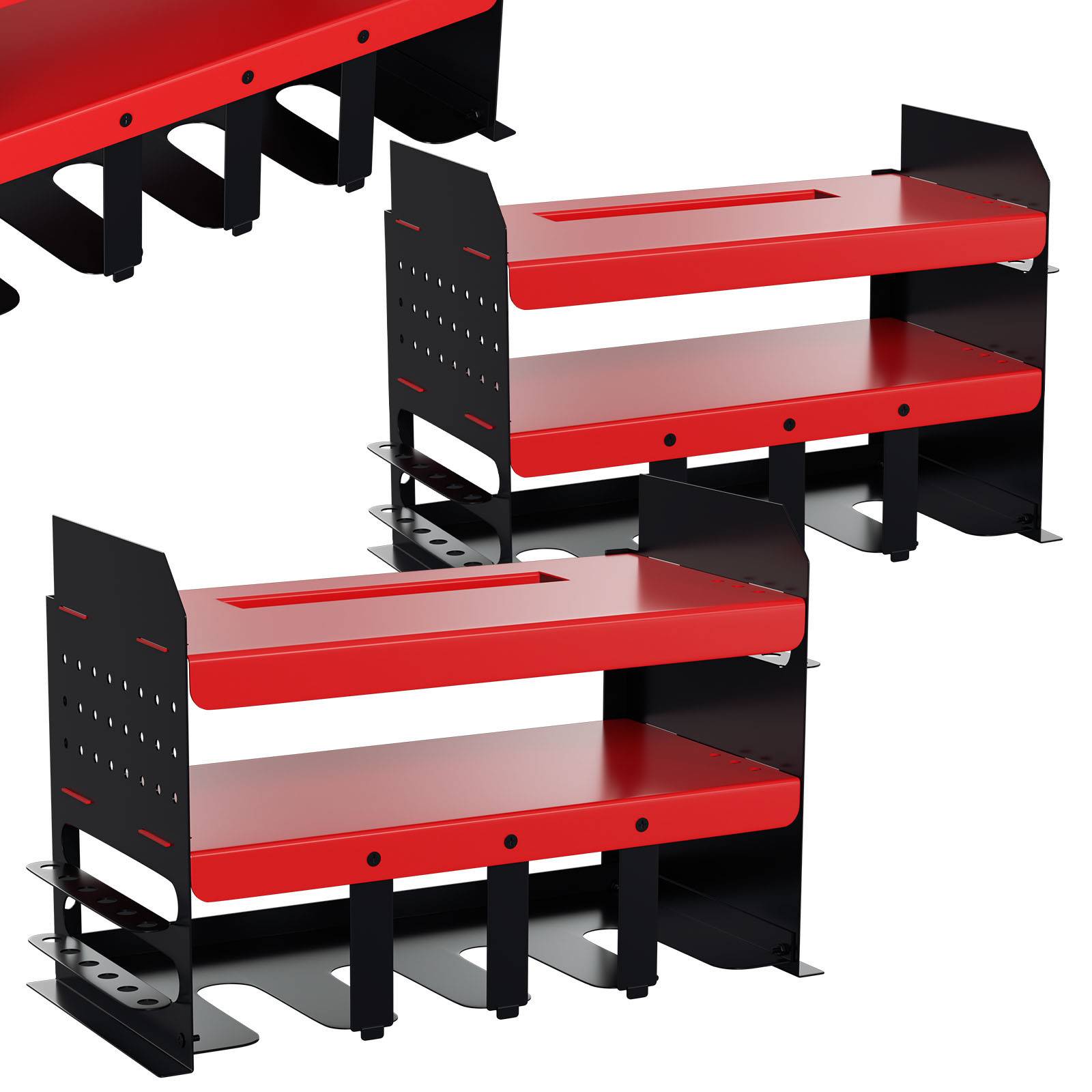 Werkstatt Ordnungssystem Werkzeughalter 3-lagiges, Wandhalterung Robustes Werkzeugregal, Metall Werkzeugaufbewahrung Organizer Halter