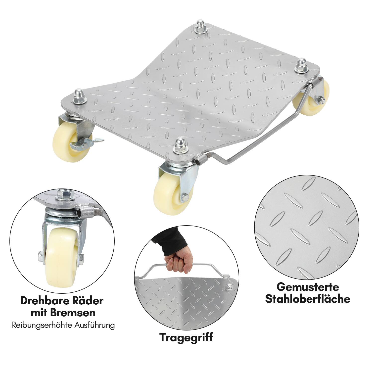 4pcs Rangierhilfe Wagenheber Rangierroller Rangierheber Autowerk