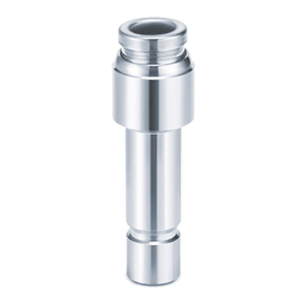 Gerade Einsteckreduzierung KQB2R06-08-F - Messing/Edelstahl - FDA-konform - Schlauch-Außen-Ø 6 mm - Steckverbinder 8 mm - Preis per Stück