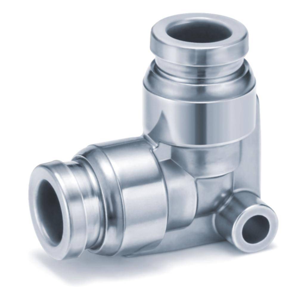 SMC Winkel-Steckverbindung KQG2L12-00 - Edelstahl - Schlauch-Außen-Ø 12 mm - Preis per Stück