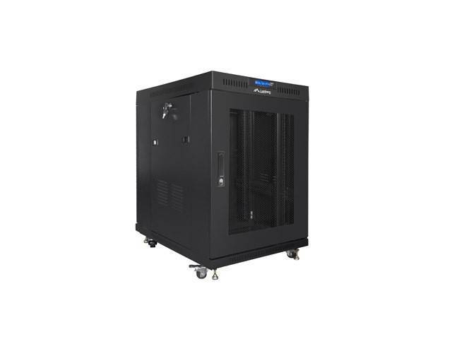 LANBERG 19 15U 800x1000 freist. LCD perfor.Tür (FlatPack)sw (Speditionsversand) Multimedia-Technik