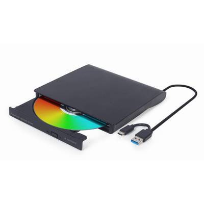 gembird DVW EXT SLIM DVD-USB-031 black USB-C&3.1 DVD8x CD24x Multimedia-Technik DVD-Writer