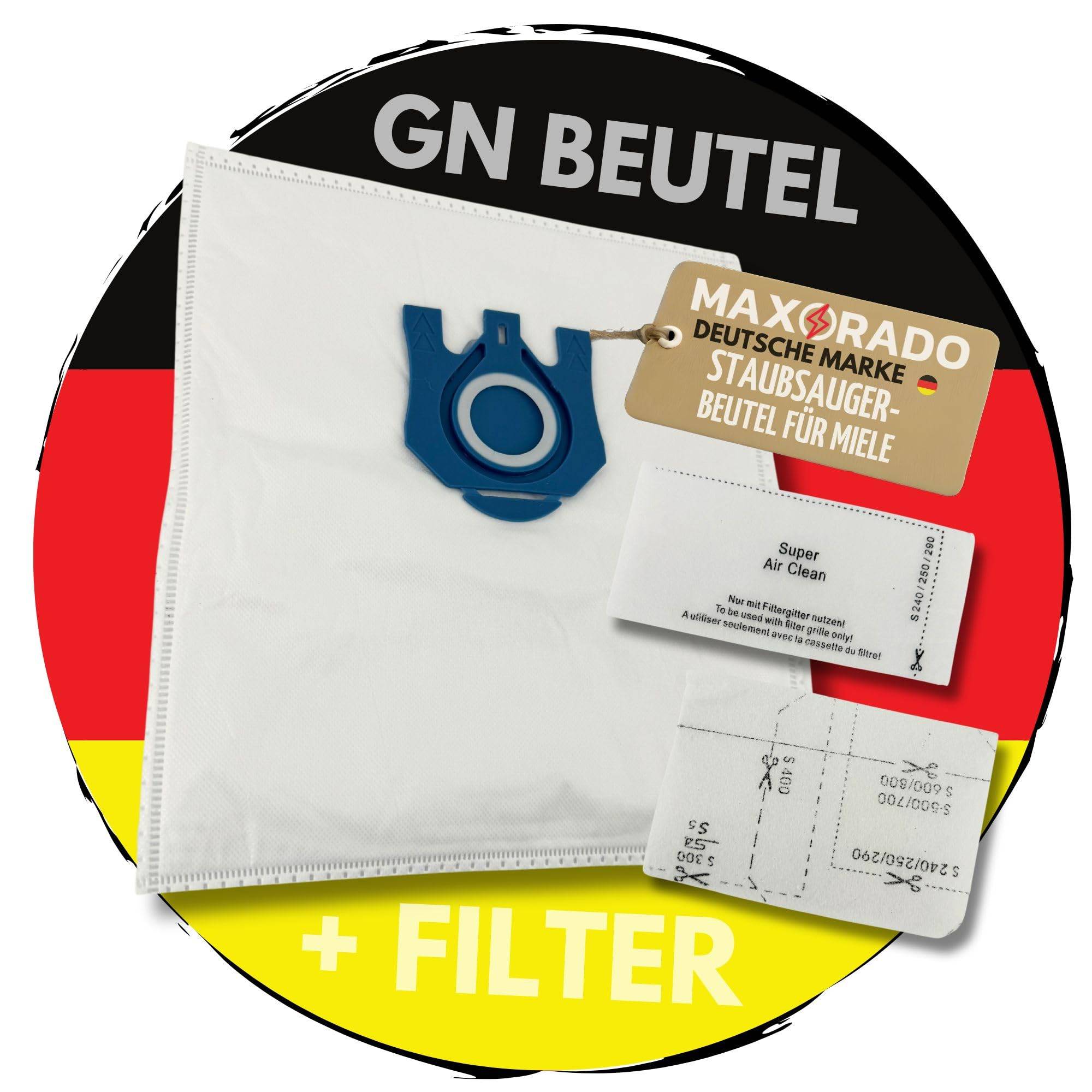 20 x Staubsaugerbeutel + Filter für Miele S 400i 499i S424i S426i S4381i S456 S447i S448i S446i S444 Set Staubbeutel