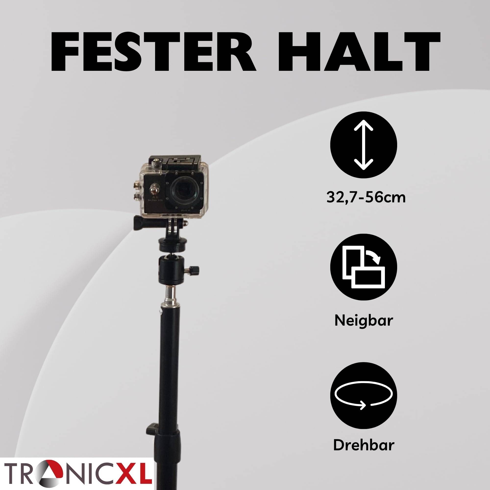 Klemmstativ Kamerastativ Tischstativ kompatibel mit DJI Osmo GoPro Hero Hero+ 3 4 5 6 7 8 9 10 11 12 13 Session Action Cam Kamera Halterung