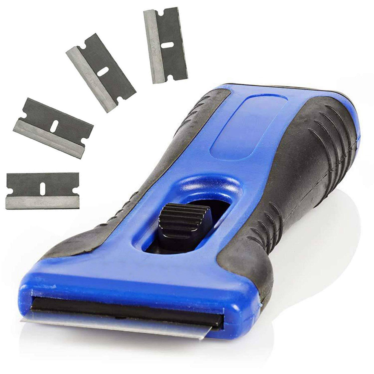 Set 2 Stück für Glas Keramik Kochfeld Schaber Reiniger Ergonomisch Kochfeldschaber (Schaber Set)