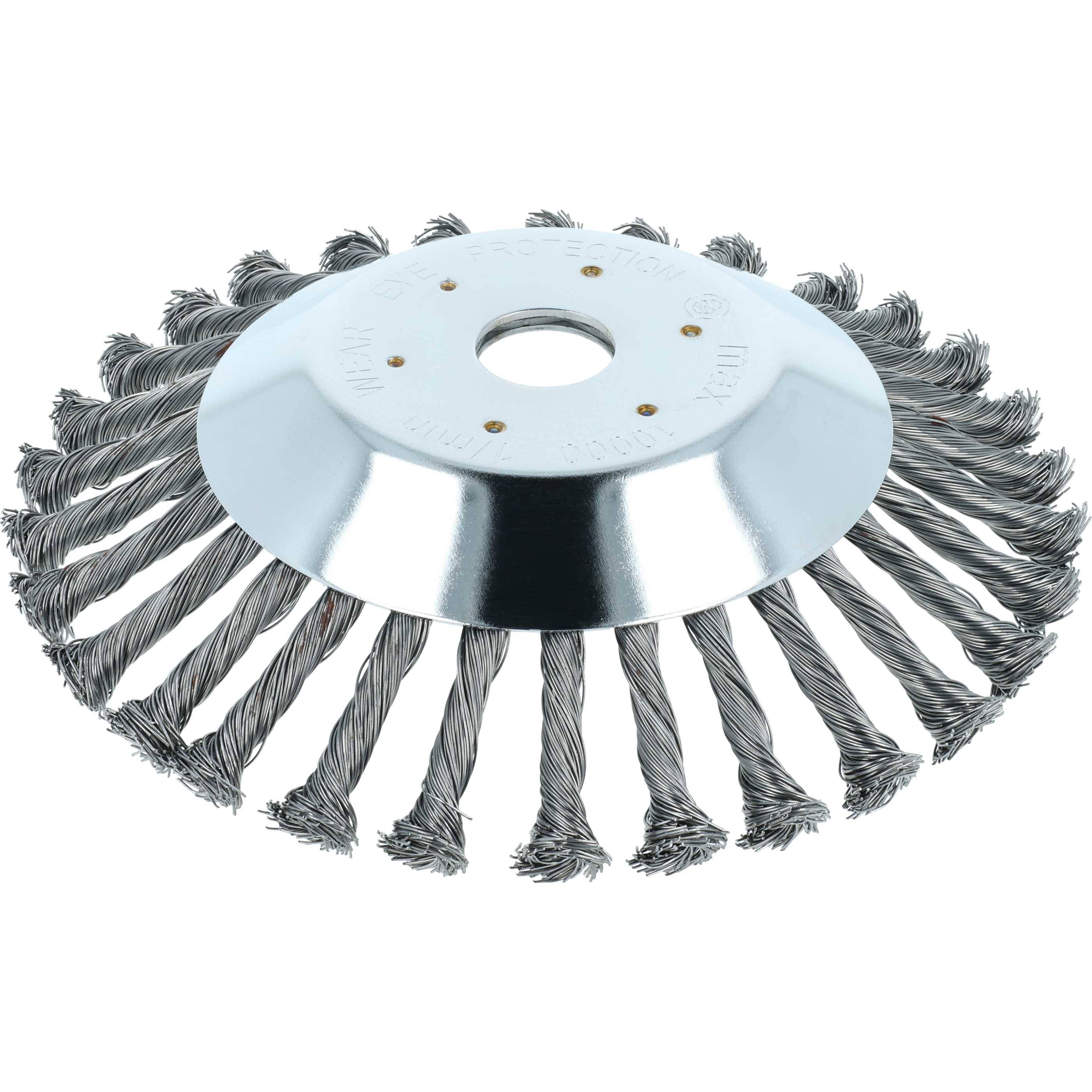vhbw Metall-Unkrautbürste kompatibel mit Makita DBC250, 340, 300, 290 Gartengerät, Freischneider - Mit Zubehör-Set