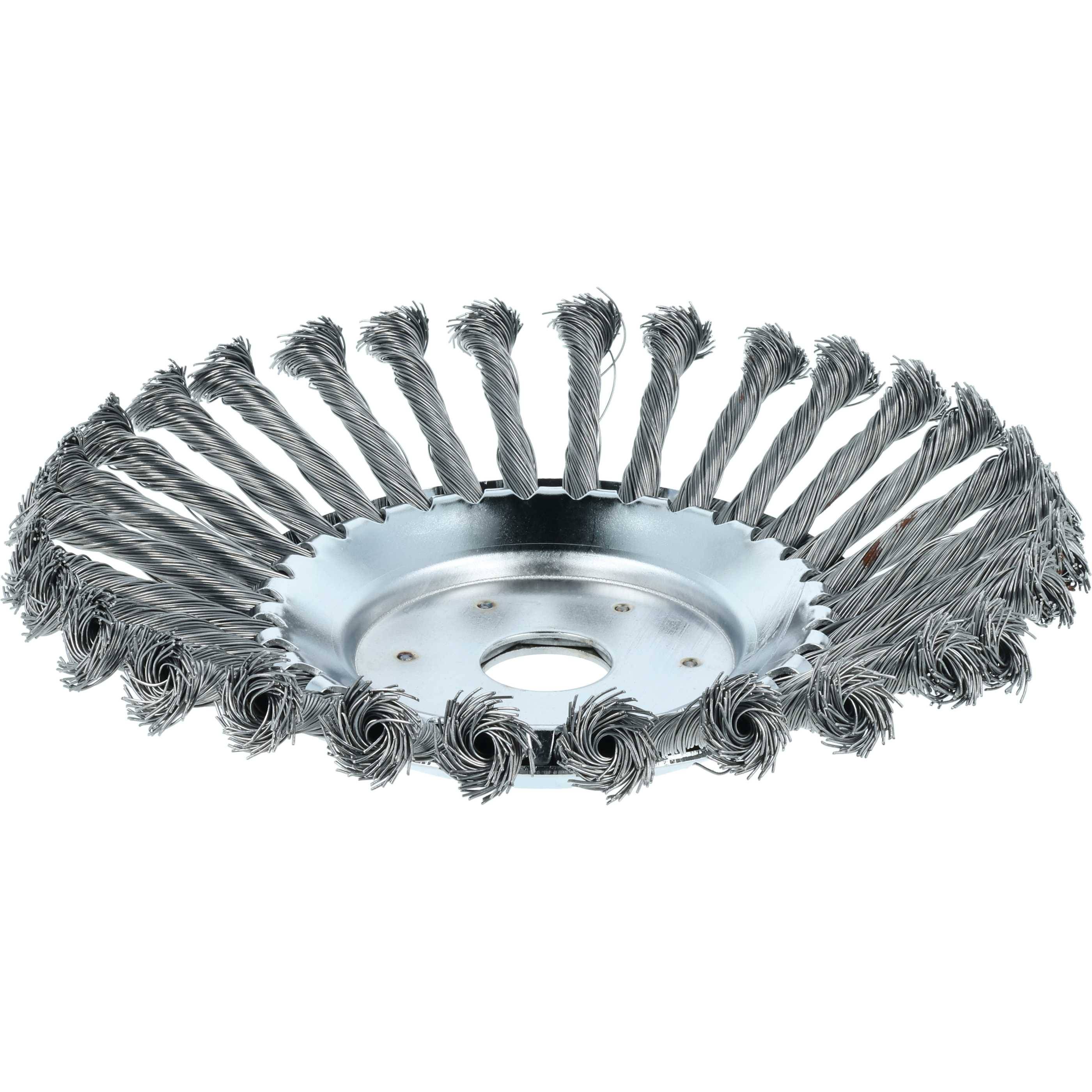 vhbw Metall-Unkrautbürste kompatibel mit ECHO 5000, 4000, 350, 330, 250 Gartengerät, Freischneider - Mit Zubehör-Set