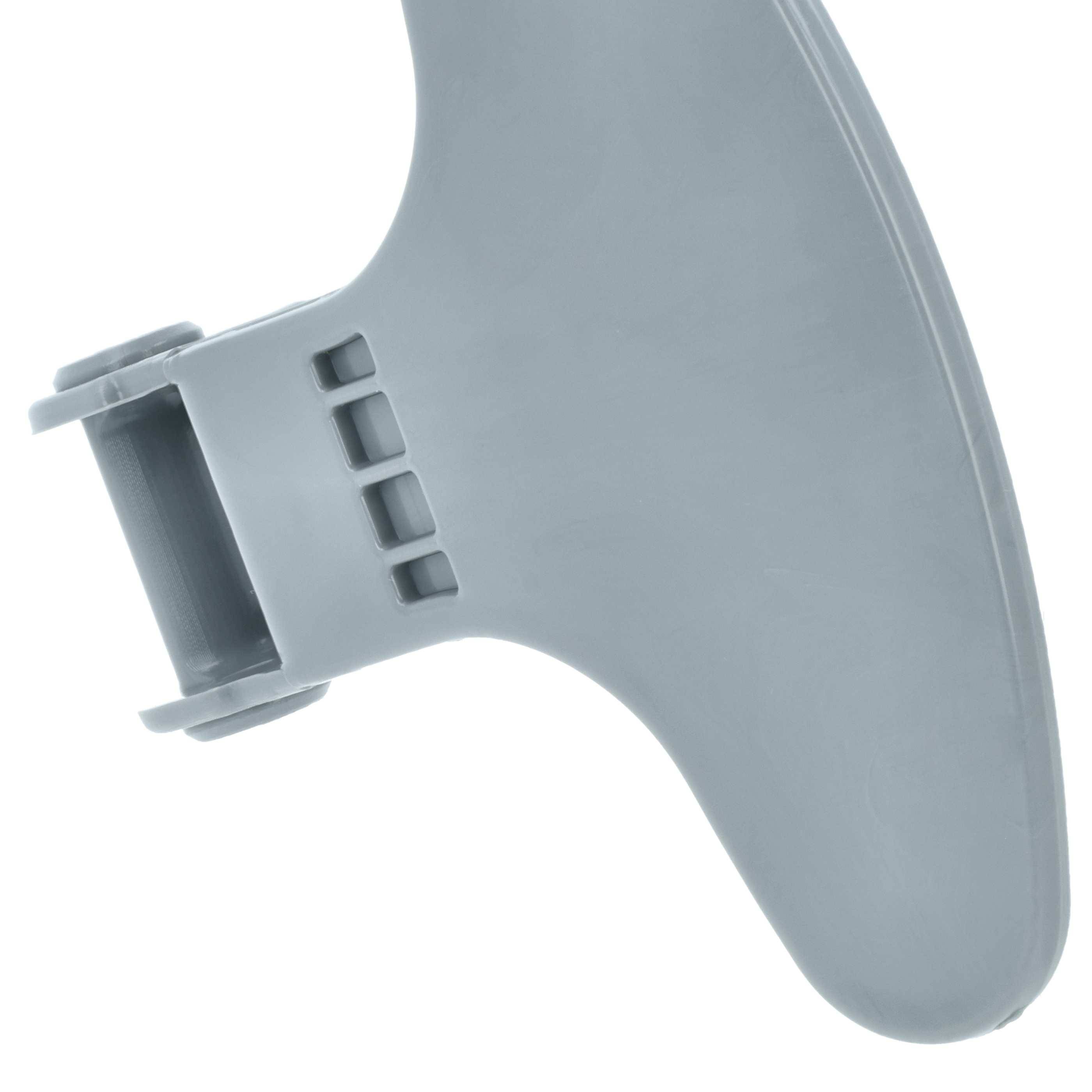 vhbw Türgriff kompatibel mit Beko 7159841200, 7161181400, 7161181500, 7161181200, 7161181300 Waschmaschine Kunststoff Grau