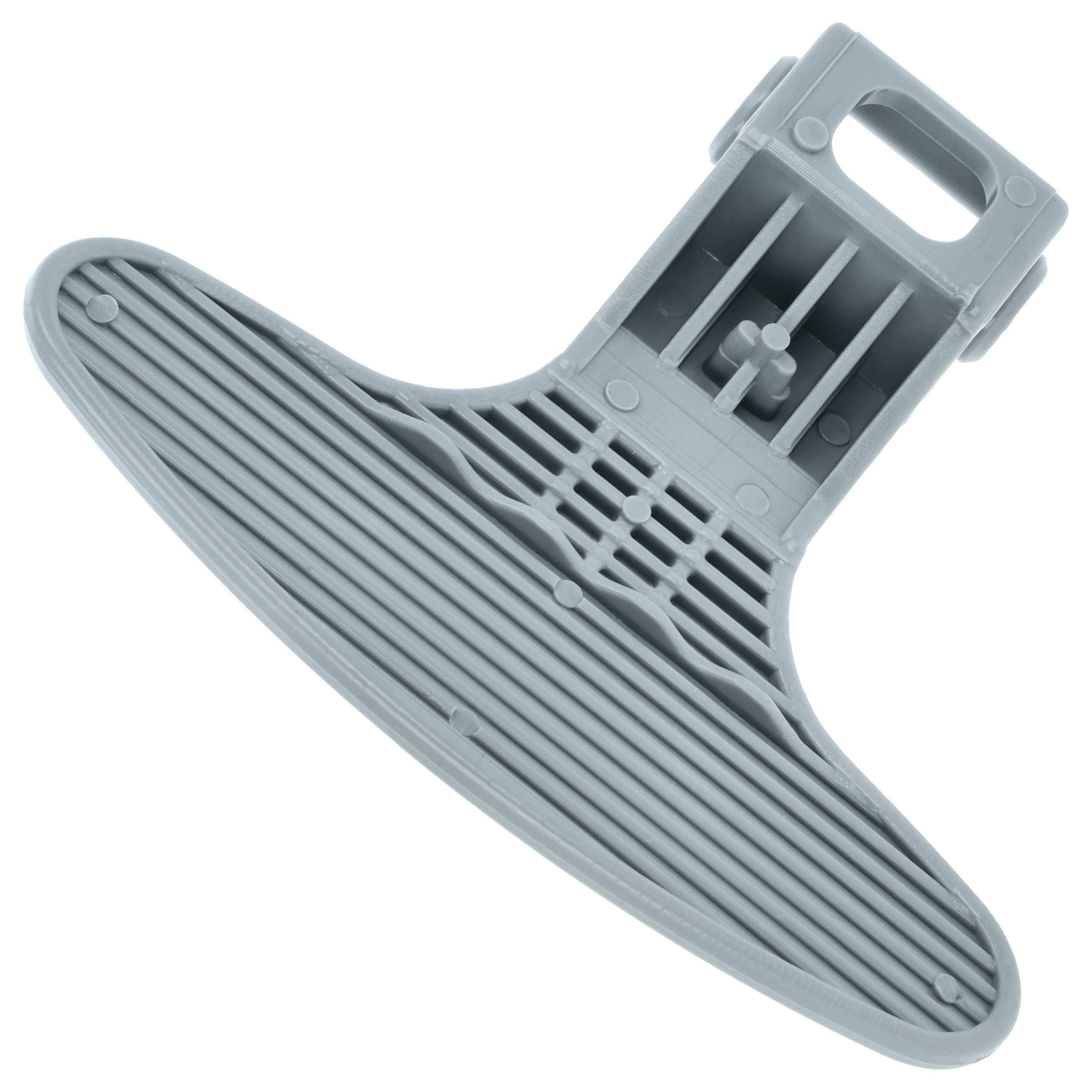 vhbw Türgriff kompatibel mit Beko 7159841200, 7161181400, 7161181500, 7161181200, 7161181300 Waschmaschine Kunststoff Grau