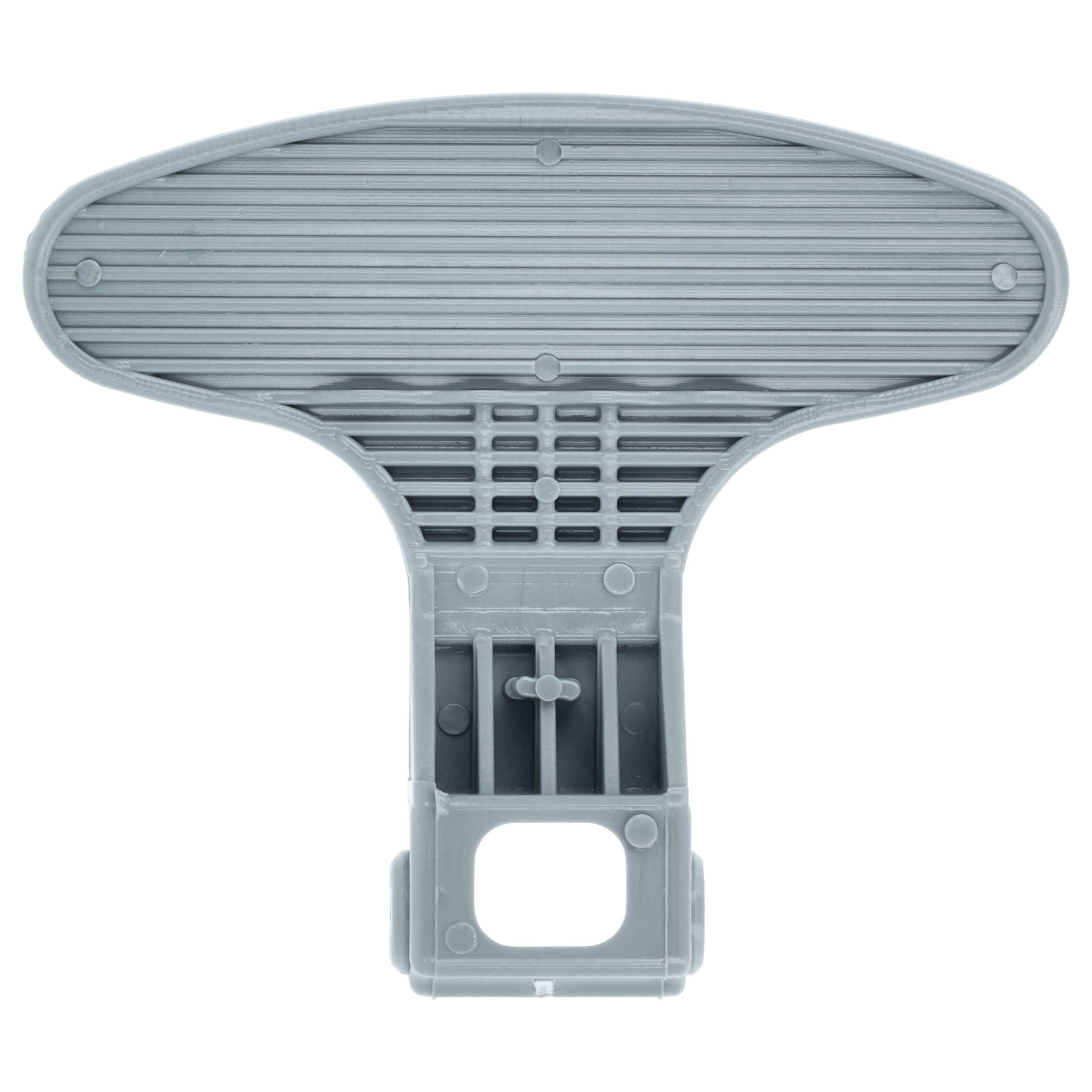 vhbw Türgriff kompatibel mit Beko 7159841200, 7161181400, 7161181500, 7161181200, 7161181300 Waschmaschine Kunststoff Grau