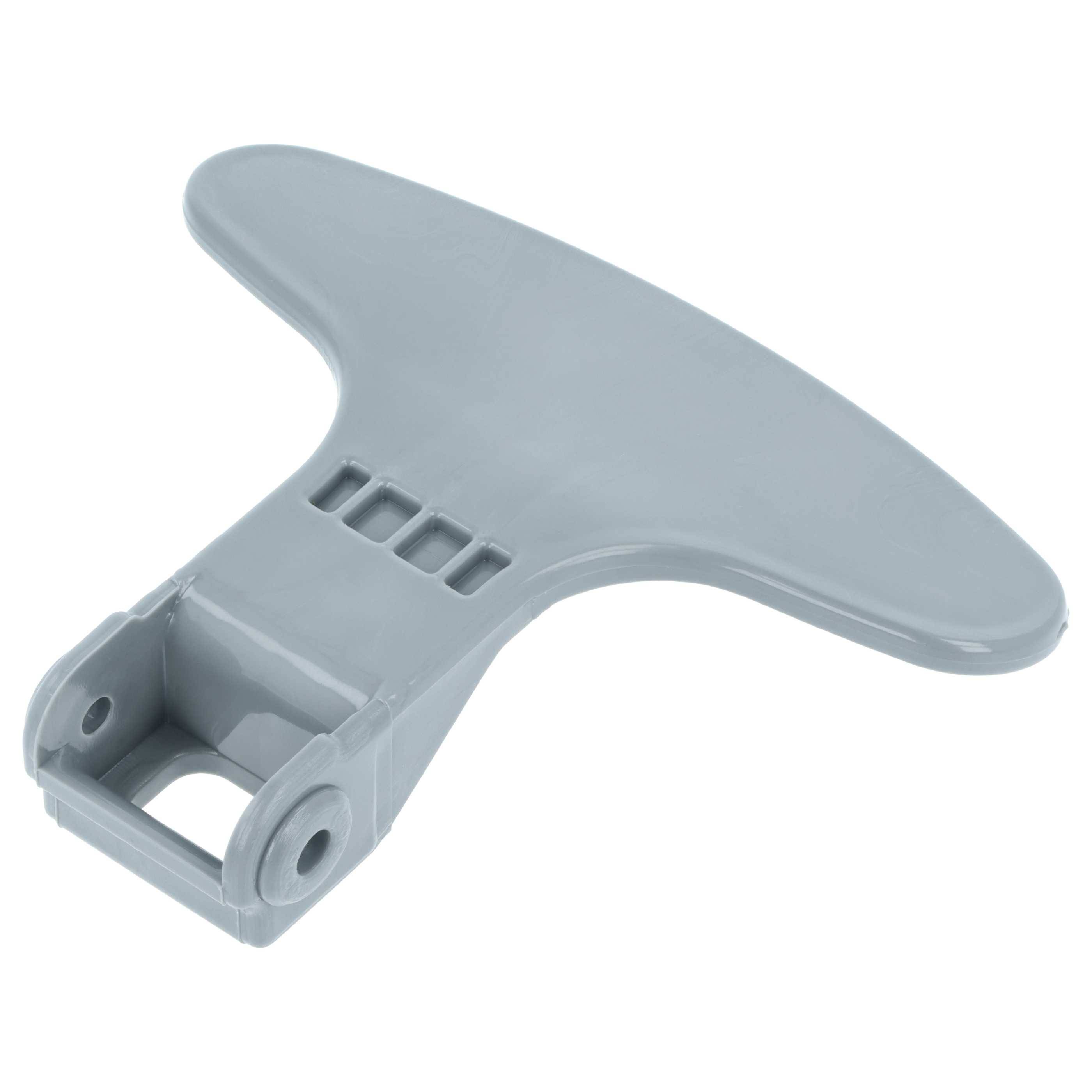 vhbw Türgriff kompatibel mit Beko 7159841200, 7161181400, 7161181500, 7161181200, 7161181300 Waschmaschine Kunststoff Grau