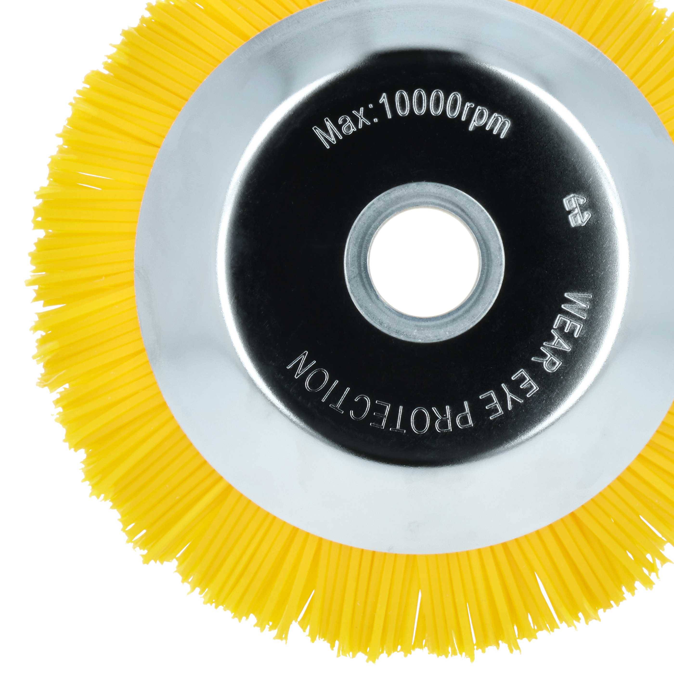 vhbw Nylon-Unkrautbürste kompatibel mit Makita Gartengerät, Freischneider - Ø 20 cm - Mit Zubehör-Set