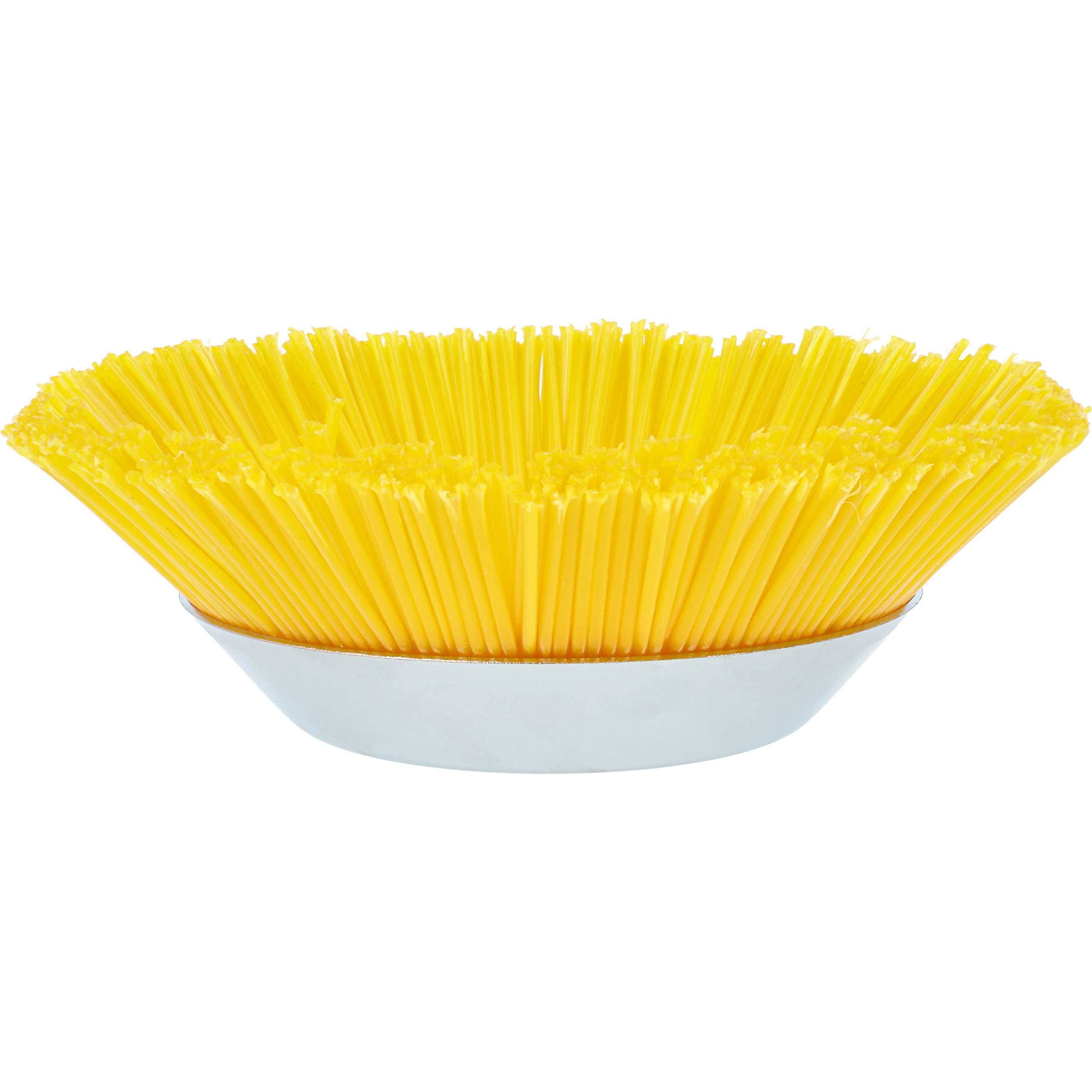 vhbw Universal Nylon-Unkrautbürste für Gartengerät, Freischneider mit Aufnahmegröße bis 25 mm - Ø 20 cm
