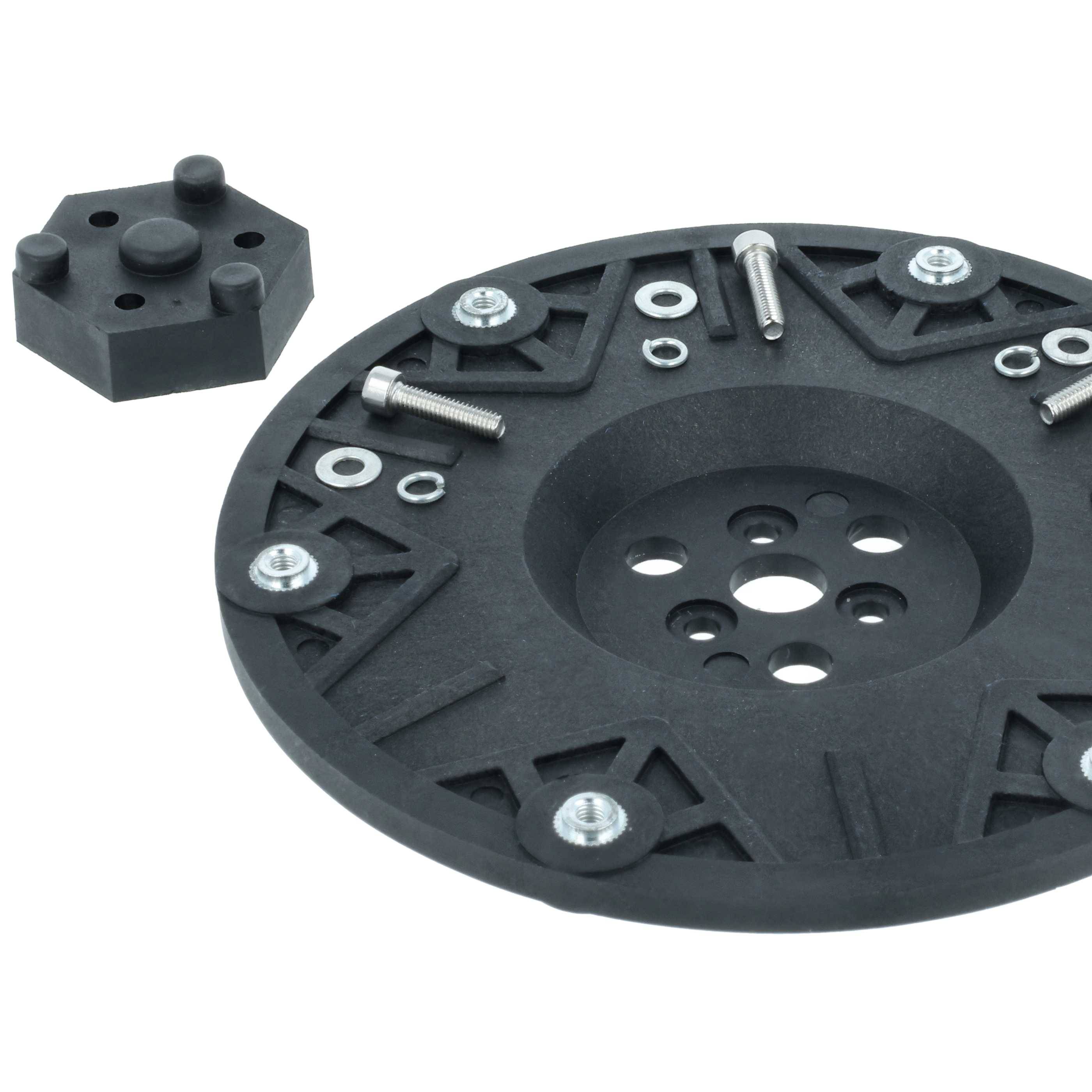 vhbw Messerteller kompatibel mit Einhell Freelexo Basic Rasenmäher - Schwarz