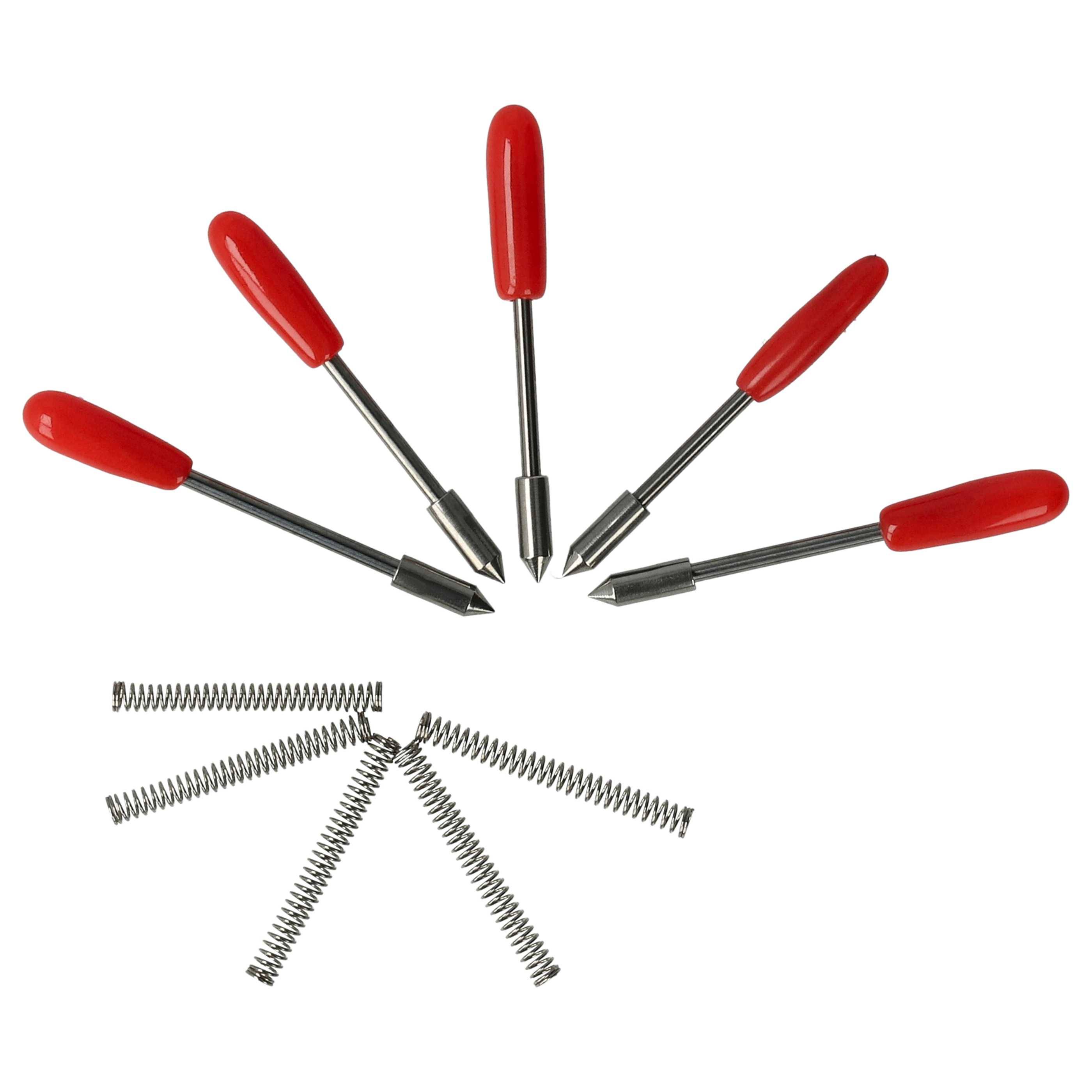 vhbw 5x Plottermesser kompatibel mit Encad Novacut Schneideplotter - 45° Schneidewinkel