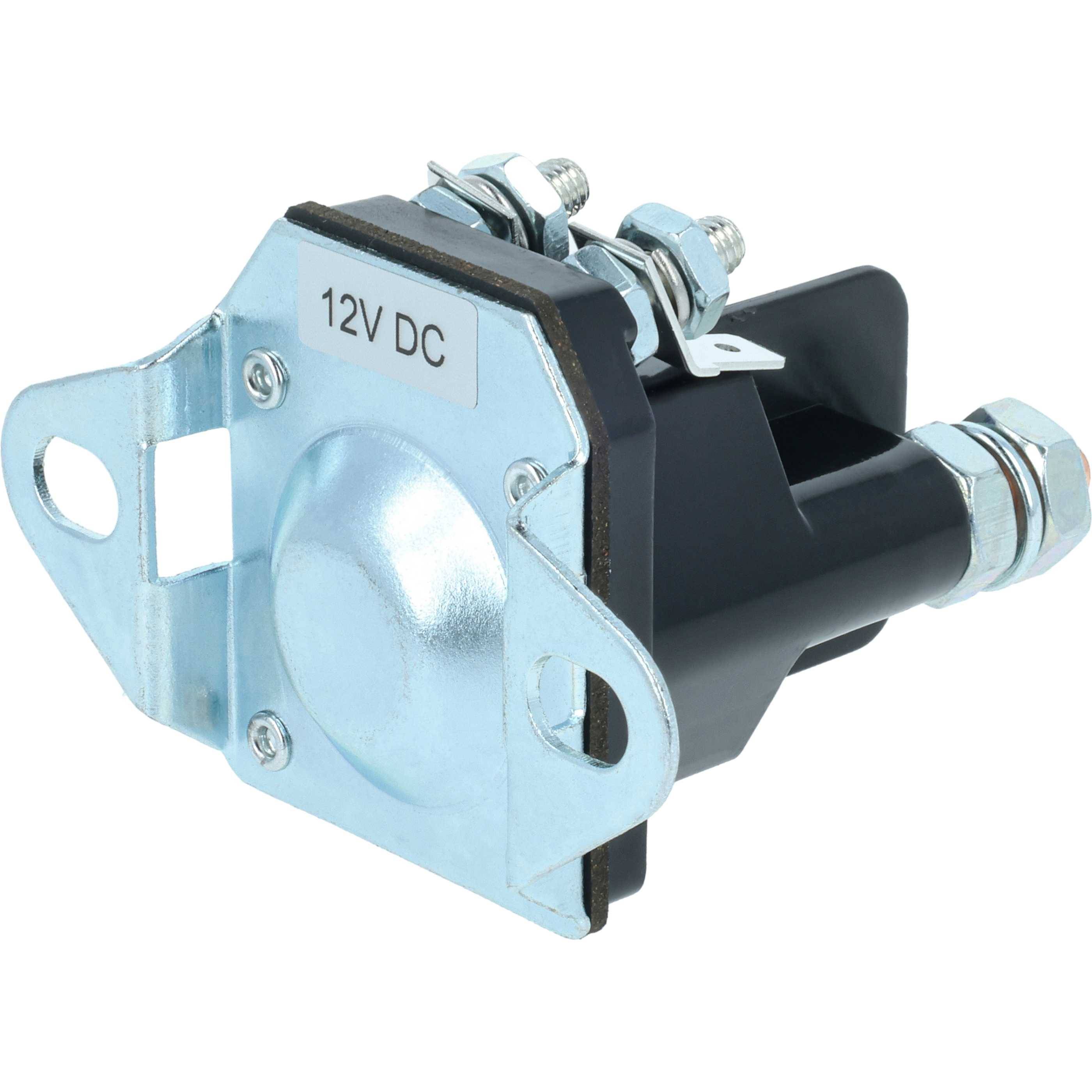 vhbw Anlasserrelais für Motor Ersatz für Snapper 1-8604 für Aufsitzmäher, Rasentraktoren, Quads - Magnetschalter, 12 V, 4-polig